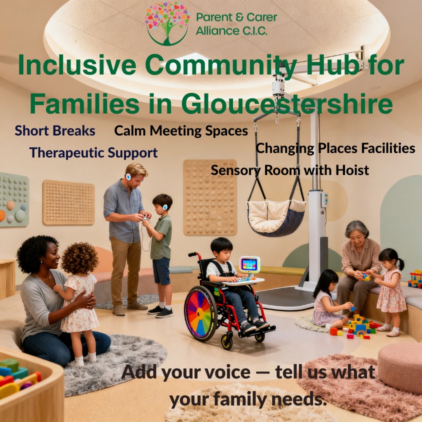 Inclusive Community Hub for Families in Gloucester
We’re building something Gloucestershire has never had before, a welcoming, fully accessible space where every family can find support, joy, and the opportunities they deserve.
Add your voice - tell us what your family needs and complete the survey here
https://www.parentandcareralliance.org.uk/project/inclusive-facilities-hub-for-gloucestershire
#FYS #parentandcareralliance #parentcarer #SEND #fyp #shortbreaks #support #Changingplacesfacilities #sensoryroom
les