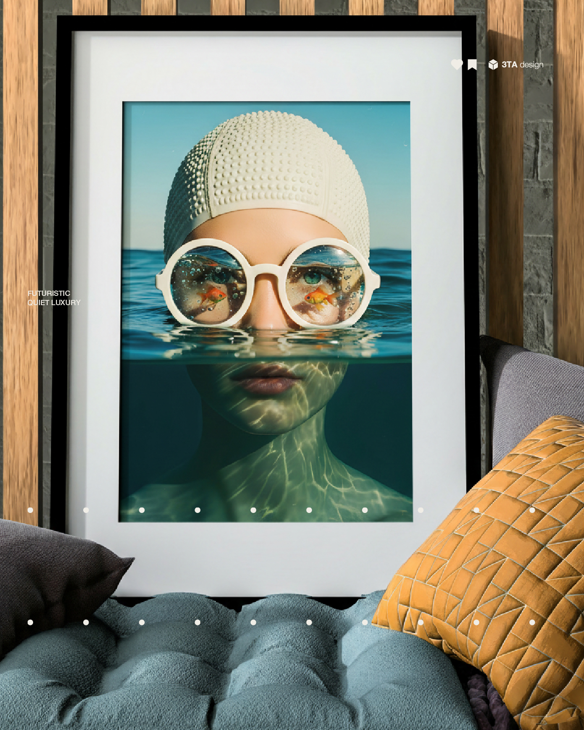 Redefining the modern interior through surrealist vision. Now exhibiting at 3TA Gallery.
#3TAGallery #contemporaryart #DigitalSurrealism #QuietLuxury #artcurator #designarttech #galleryspace #VisualStorytelling