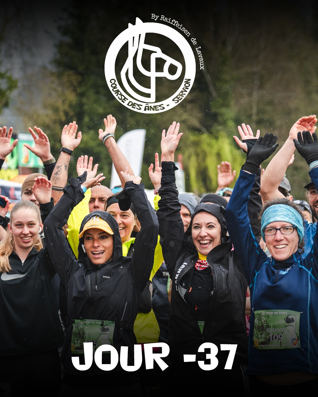 Le départ est dans 37 jours déjà !
Alors ne manquez pas l'occasion d'obtenir votre numéro de course !
Encore des dossards disponibles sur nos différents formats :
--> 30km - 15km - 10km Trail
--> 1 + 10km Relais famille Trail
--> 10km Nordic Walking
--> 5km Course
--> 2km Kids
--> 1km Kids
Inscriptions : lien dans le bio
@zoo_de_servion @tropiquarium_de_servion @liaudetpial @wellamo.ch Fonds du sport vaudois #NPPR @idees_vertes_sarl #Servion #Trailrunning @leman_running #Raiffeisen_de_lavaux @aebischer_charpente_menuiserie #raiffeisen_de_lavaux