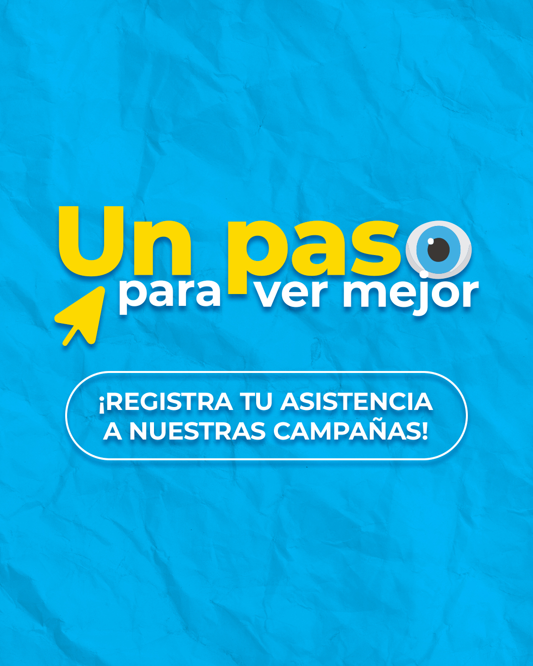 ✨ Un paso para ver mejor
Asegura tu atención en nuestras campañas de salud visual inscribiéndote previamente.
Solo necesitas completar el formulario con tus datos y dar el primer paso hacia una visión más clara. 👓
#LoveYourEyes #LentesPerú #Solidaridad #SaludVisual #CampañasVisuales #ONG