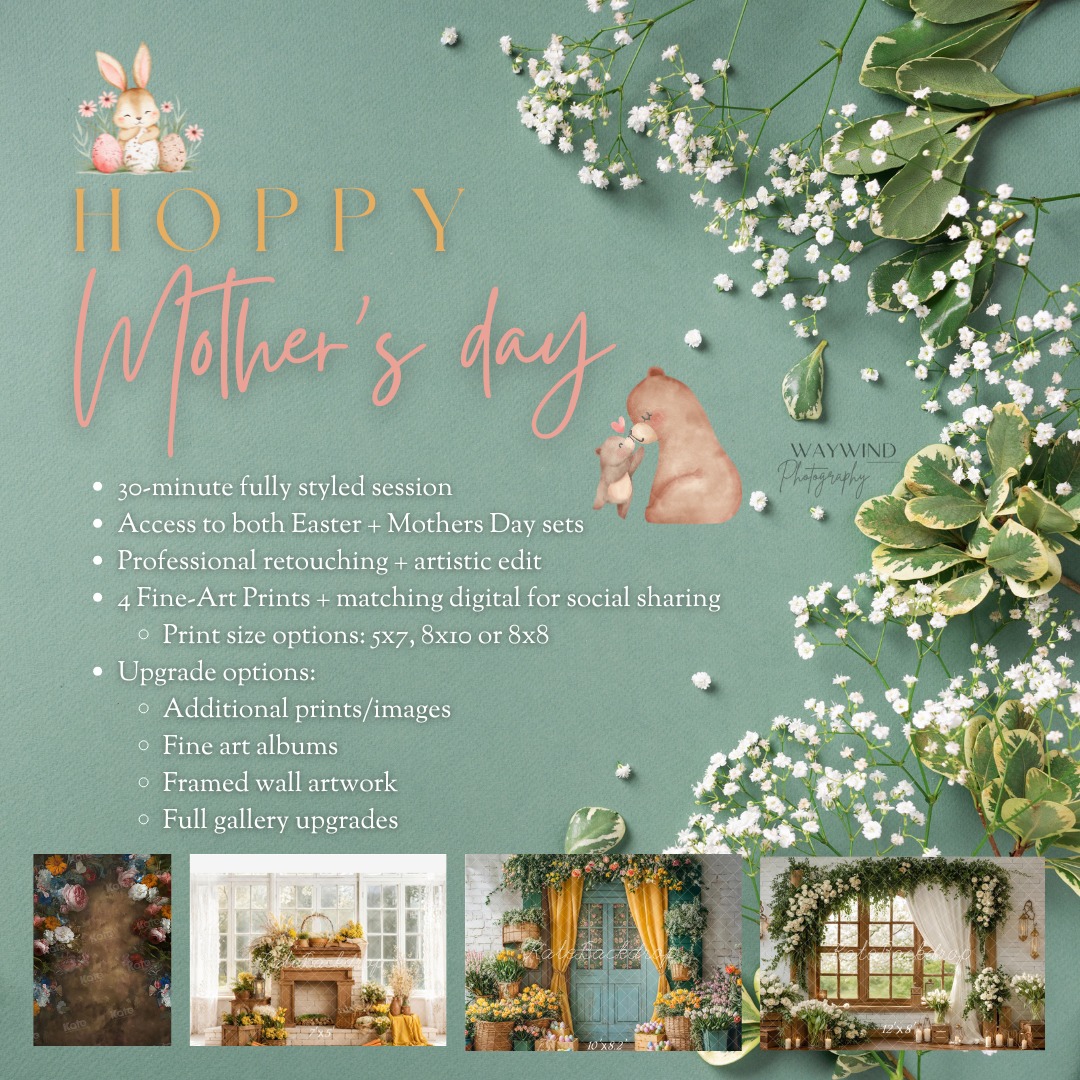 🌸 Introducing: Waywind’s “Hoppy Mother’s Day” Event 🌸 Read to the bottom, because I need YOUR insight + I have a gift for one of you lovelies!
Something sweet.
Something soft.
Something just for mamas + their babies.
This spring, I’m creating a brand new styled experience called Hoppy Mother’s Day — a blend of Easter charm and timeless Mommy + Me portraits, designed to become heirloom artwork for your home.
Think:
🐰 delicate Easter touches
🌿 soft spring florals
🤍 neutral, timeless tones
✨ emotional, light-filled portraits
Both the Easter + Mother’s Day sets will be fully styled and set up, and when you book, you’ll be able to choose one OR mix + match both during your session.
Because why choose — when you can have it all? 😌
✨ What’s Included:
• 30-minute fully styled studio session
• Access to both Easter + Mommy & Me sets
• Four fine art prints with matching digital files
• Professional retouching + artistic editing
This experience is designed to create artwork — not just photos.
📅 Now I Need YOUR Help…
I’m deciding between hosting this event on:
🌸 March 28 + 29
🐣 April 11 + 12
✨ OR… both weekends?
Which would work best for YOU?
Drop your vote in the comments:
MARCH | APRIL | BOTH
One commenter will win a $50 credit toward their session 👀🤍
These will be very limited, fully curated, and incredibly special.
I cannot wait to create these with you. 🐰🌸✨
#Photographer #Insights #CreatorSearchINsights #PNWPhotography