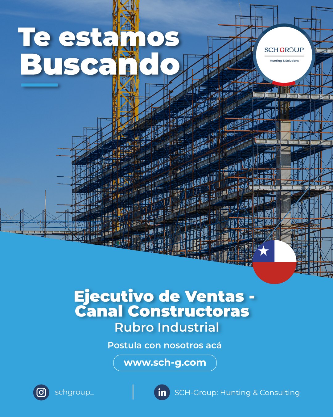 Te estamos buscando 🔍
Buscamos a los mejores profesionales en ventas para el sector industrial.
Te invitamos a revisar esta nueva oportunidad:
https://lnkd.in/dTizUQ8J
SCHGroup: Hunting & Consulting