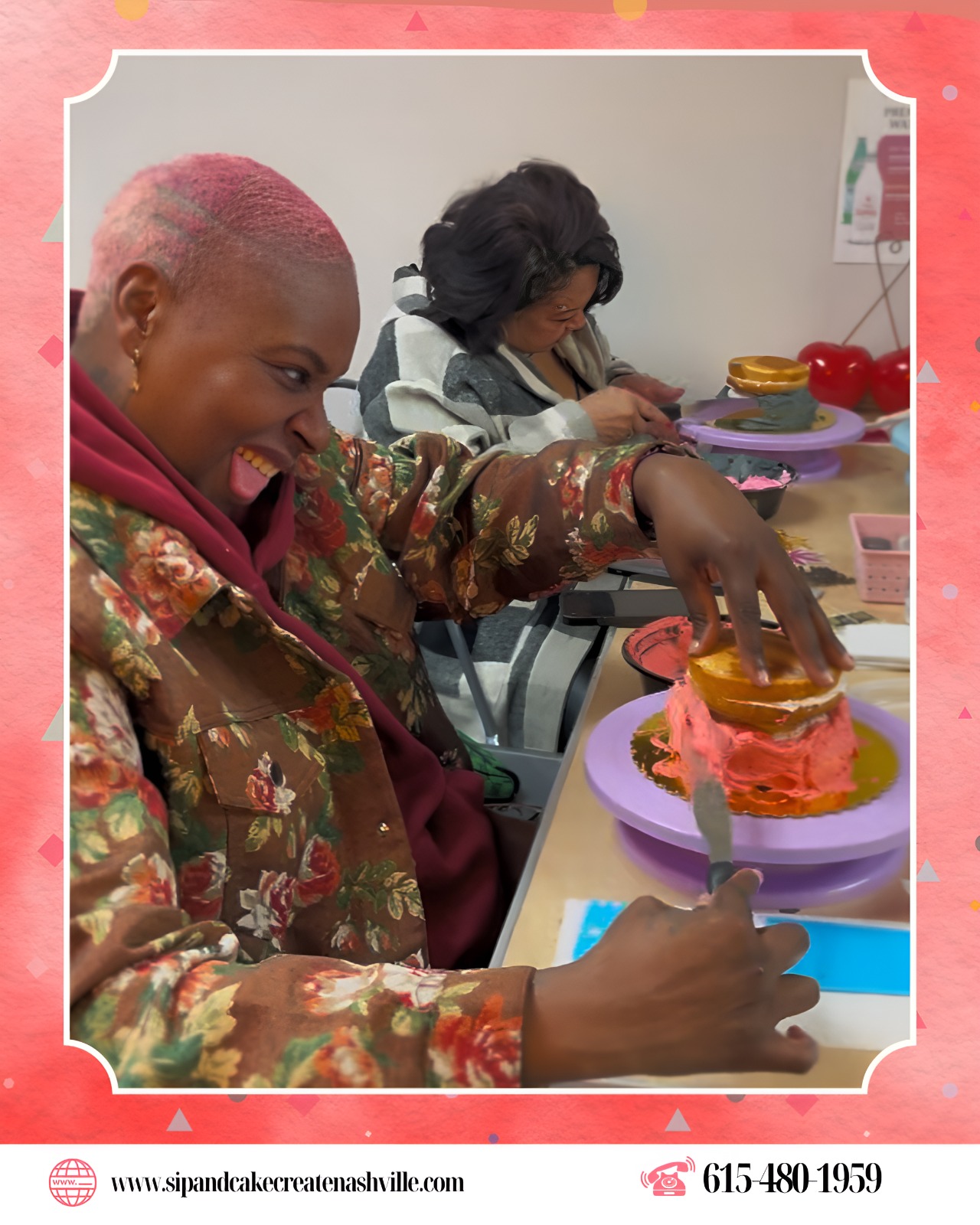 Creativity comes alive at Sip & Cake Create Nashville, where fun, flavor, and imagination blend into unforgettable moments. From frosting techniques to decorative touches, every session is filled with laughter, learning, and sweet inspiration.
Whether youโre celebrating, bonding with friends, or exploring your artistic side, this hands-on experience turns simple cakes into edible masterpieces.
Join the joy, unleash your inner baker, and make memories as delightful as your creations. Because here, every swirl of icing tells a story.
.
.
๐ณ๐๐๐๐ ๐ด๐๐๐ ๐๐ป ๐ณ๐๐๐ ๐๐ ๐๐๐ ๐ฉ๐๐๐
๐ญ๐๐๐๐๐ ๐๐ ๐๐ป @sipandcakecreatenashville
.
.
#sipandcakecreatenashville #CakeArt #CakeDesign #CreativeBaking #CakeDecoratingFun #BakeAndCreate #EdibleArt #CakeTime #BakersOfInstagram #NashvilleEvents #SweetCreations #CakeStudio #CreateAndCelebrate #CustomCakes #CakeInspiration #SweetMoments #BakingExperience #CakeDecorators #FunWithFrosting #YourCakeYourArt