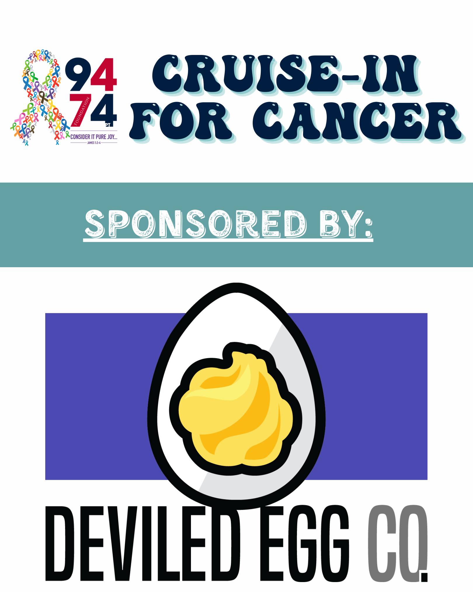 Today, we're highlighting another Cruise-In for Cancer Sponsor @deviledeggco in Rockwall! They are new to the area and jumping right in to help our community, and we are so thankful for the support.
Come check them out and try their amazing food at our event on March 28!
#cruiseinforcancer2026 #joyinthemidstoftrials #CANCERSUCKS