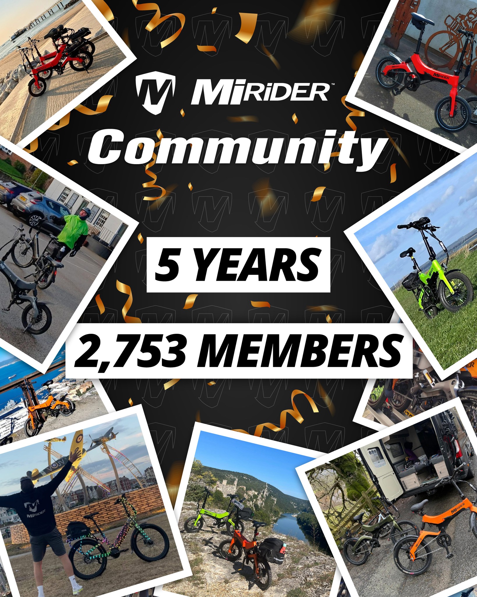 Celebrating 5 Years of the @mirideruk Community!
This week marks a major milestone for our ebike brand: 5 incredible years of the MiRiDER Community Group! With 2,753 passionate members (and counting), our group has become the go-to hub for MiRiDER owners and anyone curious about joining the fold.
Whether riders are looking for advice, eager to share their latest adventure, or have a top tip to help fellow riders get even more from their MiRiDER, everyone will find a welcoming space in the Group. The community is built on sharing stories, top tips, and best practices.
Join the MiRiDER Facebook Community Group, search 'MiRiDER Community'
#MiRiDERCommunity #MiRiDER #ebike #jointhefold