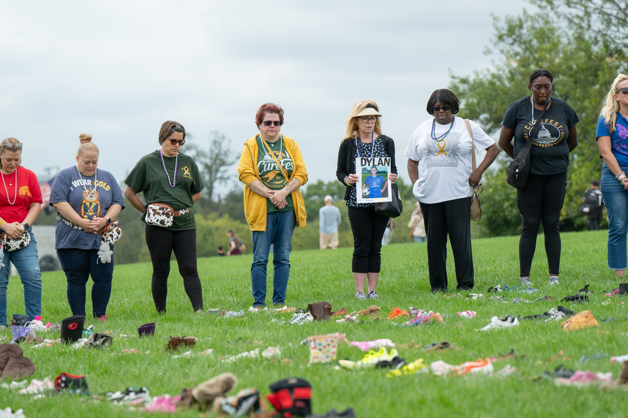 Looking Back: The 2025 CureFest Shoe Memorial
Each year, the CureFest Shoe Memorial is one of the most important and powerful moments of the weekend.
There are 1,700 pairs of children's shoes laid across the grounds of the Washington Monument, with each pair representing a child lost to childhood cancer in the United States each year.
Each pair of shoes is more than a statistic; it represents a child, a family forever changed, and a grieving community of friends, teachers, neighbors, and grandparents.
The loss of one child sends ripples through countless lives for the rest of their lives.
These families carry broken hearts, and every year, they come together at CureFest to make sure the world does not forget their children, to fight for the ones still fighting, and to honor the ones no longer here.
We will not stop until no child dies from childhood cancer.
🎗️ CureFest 2026 is September 18 through 20 in Washington, DC. We hope to see you there.