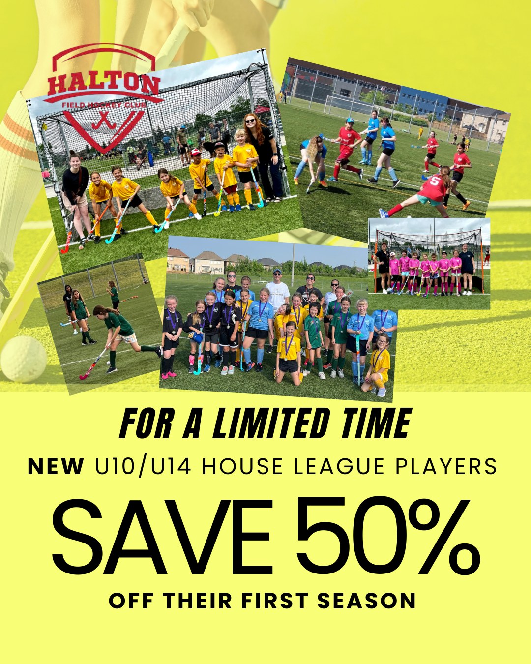 ⭐ ONE WEEK LEFT TO SAVE 50%! ⭐
We're looking for kids aged 6-14 who would like to learn how to play field hockey 🏑 and parents who want to save half the cost of registration fees💲!
We have an amazing promo running right now for NEW U10/U14 PLAYERS. Use code *NEWHFHC2026* at checkout to *save 50% off* your first season fees.
House League kicks off April 18th. Players of ALL LEVELS are welcome!!
🔗 www.haltonfieldhockey.com
📧 info@haltonfieldhockey.com
#youthsports #halton #haltonfieldhockey @haltonthrashers
