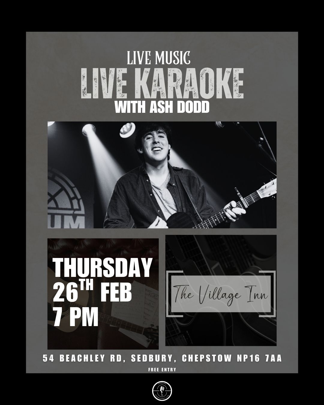 Same great Live Karaoke, with a slight change of plan... our new host for Thursday is Ash Dodd! Come and give him a warm welcome to The Village Inn, and he'll give you a warm welcome to the stage if you fancy singing us a song - let's make a great night of it!
🗓️ Thursday 26th February
⌚ 7PM
📍 The Village Inn, Sedbury
@ashdoddofficial #sedbury #chepstow #livemusic #karaoke #livekaraoke #events #thursday #thursdaynight
6 d