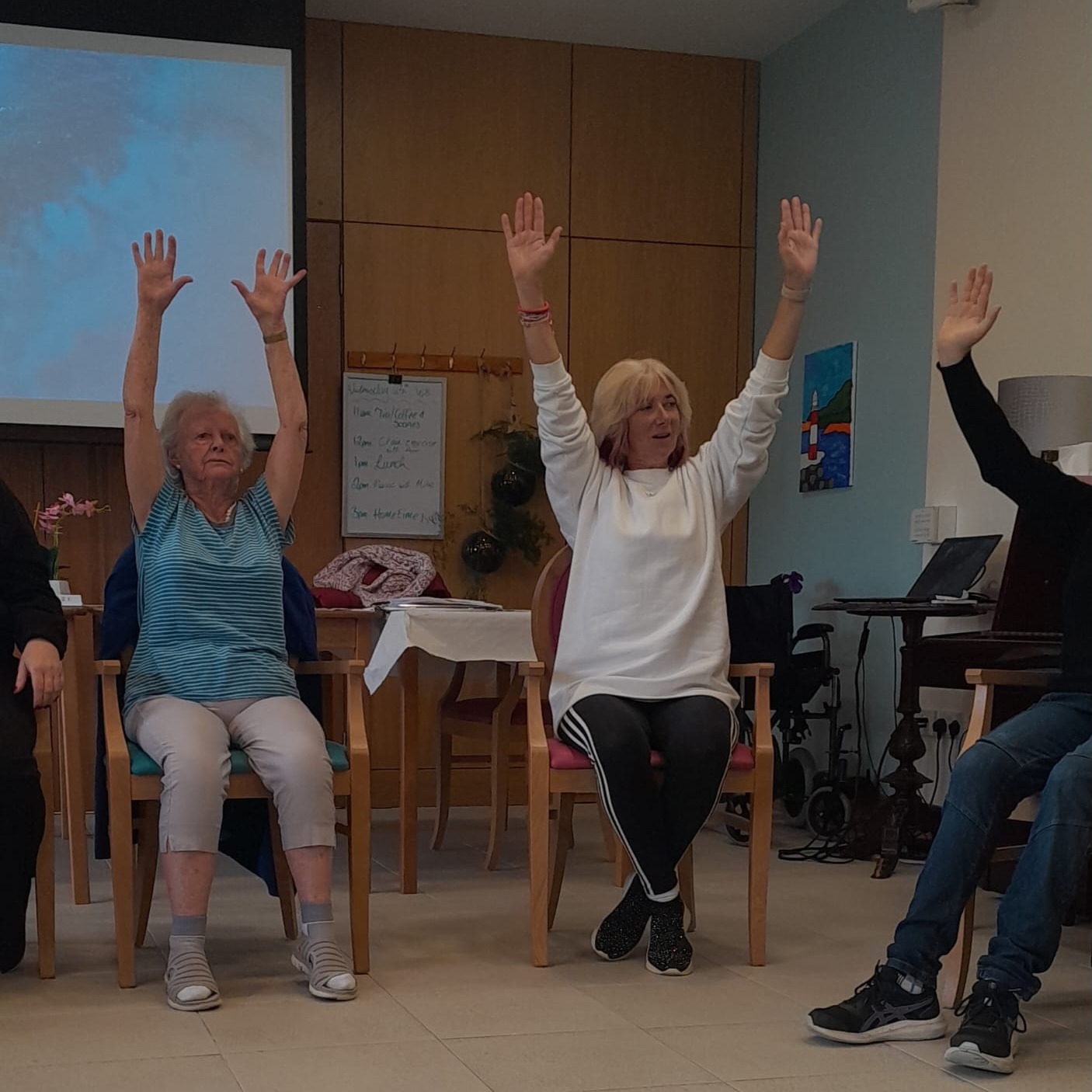 💙 Meaningful Moments at Yarn Social Club 💙
Recently, we were delighted to offer our club member Mardie the opportunity to assist in teaching our exercise class — a role she would have previously carried out.
Supporting Mardie to step back into a familiar role helped promote confidence, purpose, and independence, while also sharing her skills and experience with others in the group. Moments like these remind us how important it is to recognise abilities, not limitations, here at Yarn Social Club.
#CareBright #YarnSocialClub #DementiaInclusive #MeaningfulActivity #Purpose #Wellbeing