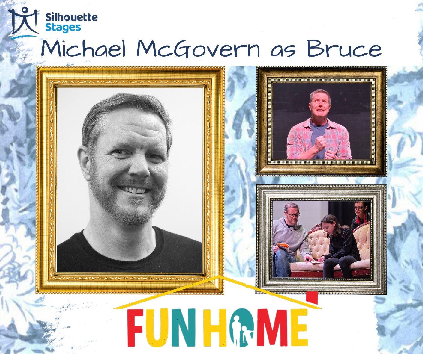 We are so excited for you to see Michael McGovern as Bruce in Fun Home. This is Michael's Silhouette Stage debut and we are so very lucky to have him gracing our stage! Get your tickets now at our website for the show that runs March 6 - 22.