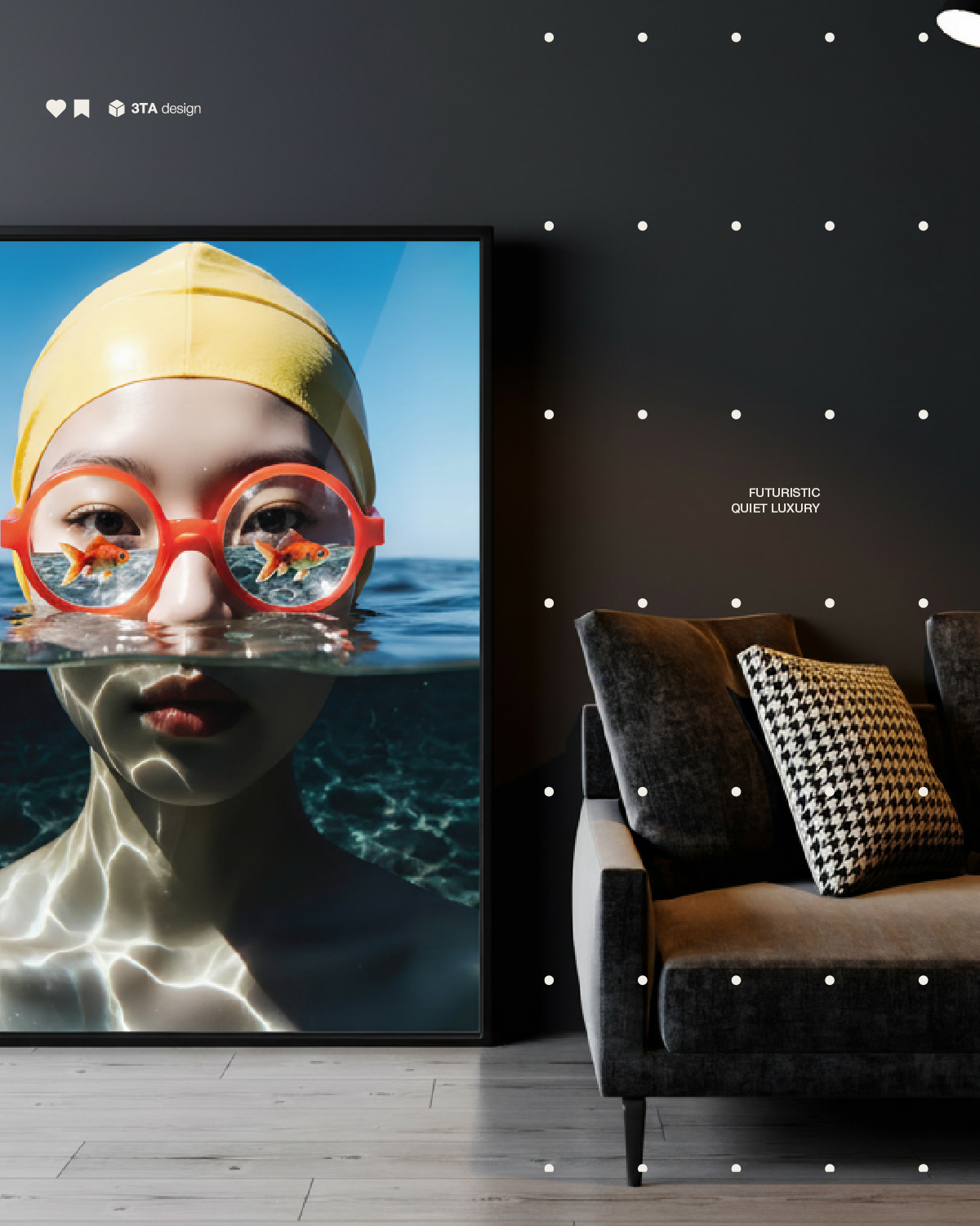 A study in liquid grace and Futuristic Quiet Luxury. Explore the intersection of human ritual and aquatic surrealism. Now curated at 3TA Gallery.
#3TAGallery #underwaterlove #TheLongNow #contemporaryart #artcollectionist #designarttechnology #ModernAesthetics #gallerycuration #visualnarratives