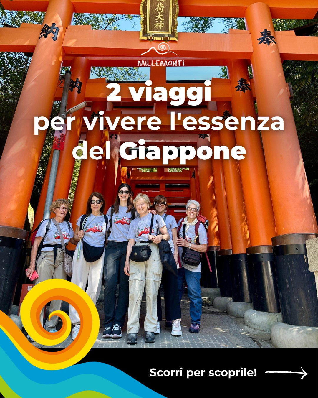 🇯🇵 Quest’anno abbiamo deciso di proporti il #Giappone in due momenti diversi dell’anno, con due itinerari che hanno anime differenti ma un filo conduttore comune: camminare, osservare, entrare davvero in contatto con la cultura giapponese.
🗓24 aprile - 8 maggio 2026
✨AUTENTICO GIAPPONE, SULLA VIA DEL PELLEGRINAGGIO KUMANO KODO✨
Questa primavera cammineremo lungo il #KumanoKodo, uno dei cammini di pellegrinaggio più affascinanti del Paese.
Sentieri immersi nella foresta, antichi santuari e monasteri nascosti, cascate sacre, piccoli villaggi rurali.
Poi arriva il contrasto, meraviglioso e sorprendente: la modernità ipnotica di #Tokyo, la grazia senza tempo di #Kyoto e l’energia conviviale di #Osaka.
✅ È il viaggio perfetto per chi desidera un Giappone completo: natura, città, spiritualità e cultura, tutto in equilibrio.
🗓 14-28 novembre 2026
✨DOVE IL TEMPO RALLENTA: IL GIAPPONE DEGLI 88 TEMPLI ATTRAVERSO LO SHIKOKU ✨
Sull’isola di Shikoku percorreremo le tappe più iconiche del celebre il Cammino degli 88 Templi, tra i colori del foliage.
Qui il viaggio diventa ancora più intimo: piccoli templi di montagna, foreste di bambù, ponti sospesi tra le valli, incontri con pellegrini vestiti di bianco lungo la strada, una spiritualità che si percepisce nei dettagli.
È un Giappone meno turistico, più essenziale e autentico.
Anche in questo itinerario non mancheranno due tappe fondamentali: la straordinaria Tokyo e l’eleganza autunnale di Kyoto.
✅ Questo viaggio è ideale per chi cerca qualcosa di diverso, per chi ama camminare, per chi magari è già stato in Giappone o per chi desidera scoprirlo andando oltre i percorsi più battuti.
La domanda è semplice: quale vuoi vivere quest’anno? 🌏
#millemonti #outdoors #trekking #viaggiare #viaggi #viaggio #vacanza #vacanze #viaggiotrekking #vacanzedigruppo #viaggiodigruppo #Camminodegli88Templi
@sportlandweb_ @kayland_official @rockexperienceofficial @guidealpinelombardia @guidealpine_italiane