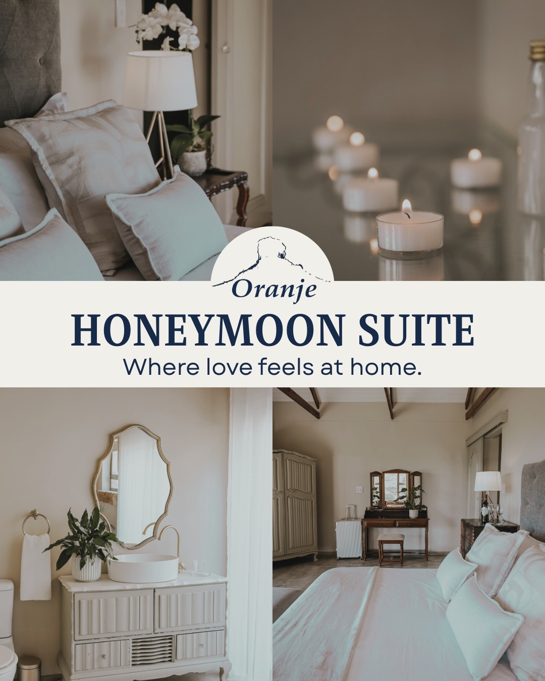 A space created for the first moments of a new chapter together. 🤍
Our Honeymoon Suite offers privacy, comfort, and beautiful surroundings that allow you to simply enjoy being together.
Explore the suite and start planning your stay via the link in our Bio.
#OranjeGuestFarm #HoneymoonStay #RomanticEscape
