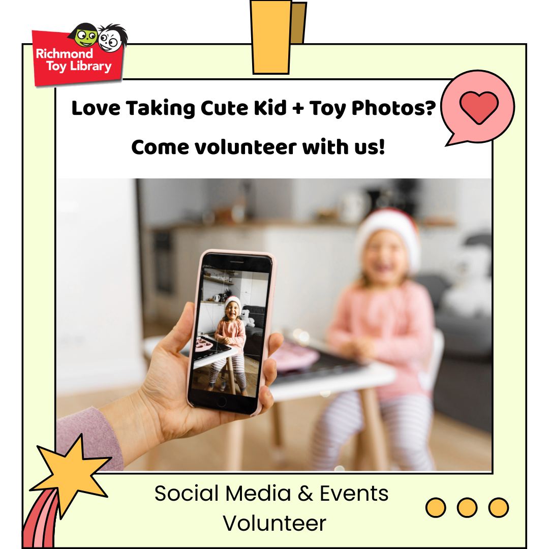 📣 Calling all storytellers and toy lovers!
We need your help to spread the joy of play ✨
Richmond Toy Library is looking for a Social Media & Event Volunteer to help us capture and share all the fun we already have (and want more of)!
📸 Do you love taking photos of toys and adorable kids playing?
💬 Enjoy writing fun stories, news or event posts?
🎉 Want to help promote a little community space that makes big memories?
Honestly… we’re okay at social media… but we’d love someone who’s way better than us 😉
Check out the role on Seek Volunteer — and if it sounds like you (or someone you know), we’d be so happy to hear from you!
Link in bio / visit volunteer.com.au and search “Richmond Toy Library”
💛 Be part of making play accessible, sustainable and joyful for Richmond families!
#RichmondToyLibrary #VolunteerWanted #VolunteerMelbourne #CommunityVolunteer #SocialMediaVolunteer #KidsAndPlay #YarraCommunity #RichmondVIC