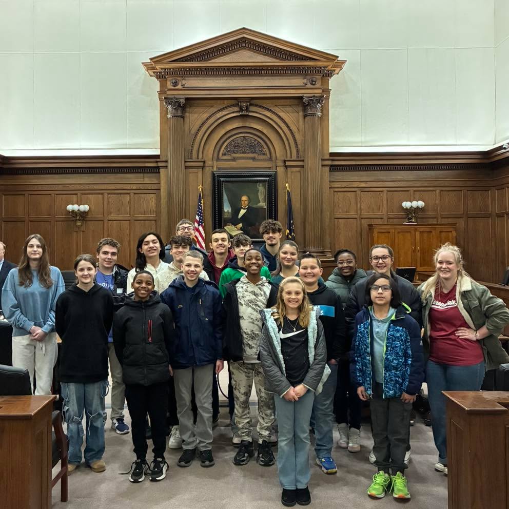 We had a blast learning about local government today! Thank you to our County Clerk Amy Rolfes for planning our visit and showing us Courthouse 1, Elections and Voter Registration, County Council, Assessor, Recorder and Auditor Offices.
The students enjoyed interacting with many people in our county government and getting a hands on civics experience. A big thank you to our local officials for inspiring the next generation of leaders!