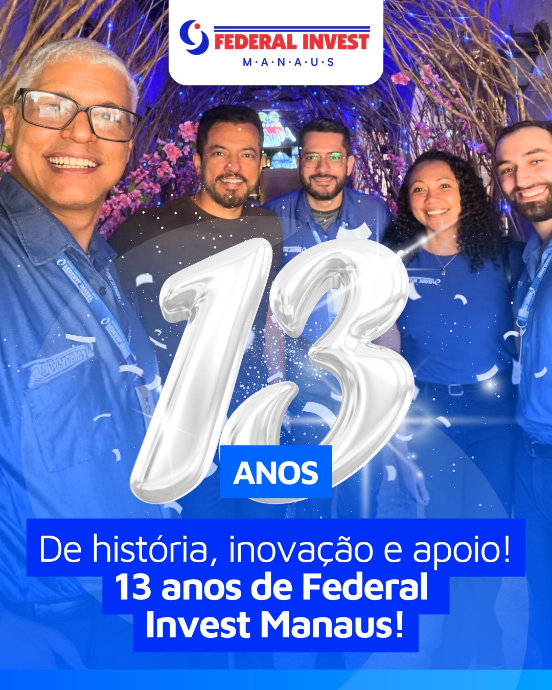 🎉💼 13 anos de história, inovação e apoio!
Há mais de uma década, a Federal Invest Manaus fortalece empresas com soluções financeiras estratégicas, construindo parcerias sólidas e contribuindo para o crescimento de inúmeros negócios.
São 13 anos de compromisso, confiança e resultados.
Seguimos evoluindo, inovando e apoiando empresas que querem crescer com segurança.
Gratidão a todos os clientes e parceiros que fazem parte dessa trajetória.
#FederalInvest #FederalInvestManaus #13Anos #FomentoComercial #GestaoFinanceira #Empreendedorismo #HistoriaESucesso