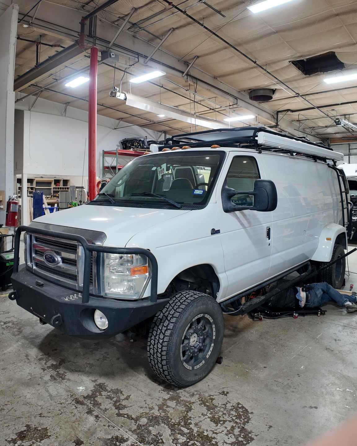 This Ford E-Series dually got a simple interior build out to provide the client a solid base for their DIY build. It has a pretty heavy duty roof rack and three awnings, sides and rear. As well as updated bumpers. It will be an overlanding beast!
970.699.6000 • coloradocampervan.com
#coloradocampervan #poptop
#vanconversions #vanbuilders #vanfam #vanlife