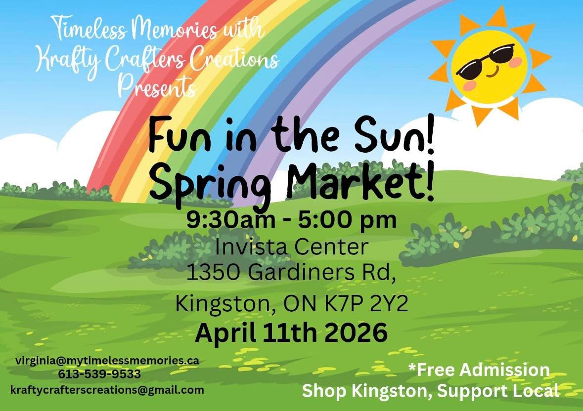 Our first venue of the year is set — and we’re heading to Kingston!
Join us at the Fun in the Sun! Spring Market
📍 Invista Center, Kingston
🗓 April 11th, 2026
⏰ 9:30am – 5:00pm
We’re so excited to start the season surrounded by amazing local vendors and a community that loves to shop small and support local. 💛
Mark your calendars — 2026 is already looking bright!
#MudCreekSoapery #SpringMarket #KingstonOntario #ShopLocalCanada #HandcraftedWithLove #VeganSkincare #PalmFreeSoaps #SmallBatchSkincare #YGK