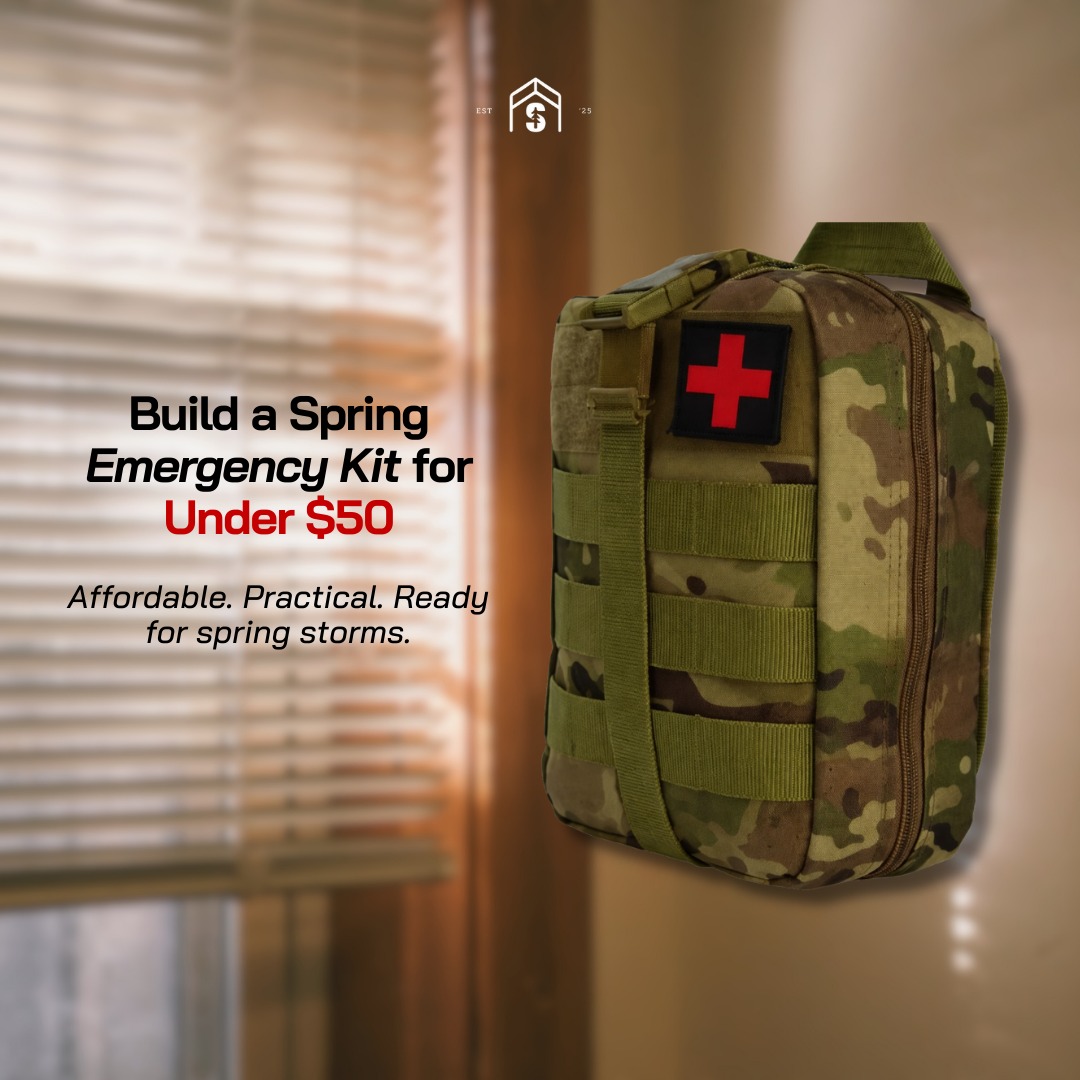 Preparedness doesn’t need to be expensive.
This under $50 starter kit gives you the basics needed for spring storms and quick emergencies.
Small budget. Big peace of mind.
Start your kit this weekend. 💡
Be Prepared, Not Panicked.
#budgetpreparedness #springprep #suburbansurvivalist #emergencykit #stormseason #homesafety #under50challenge #readynotpanicked #springstorms