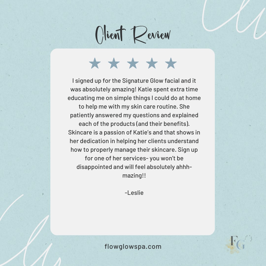 Treat your skin to a luxurious treatment at the Glow Spa today and take $25 off with code SKINLOVE through April 30 when you register through Vagaro.