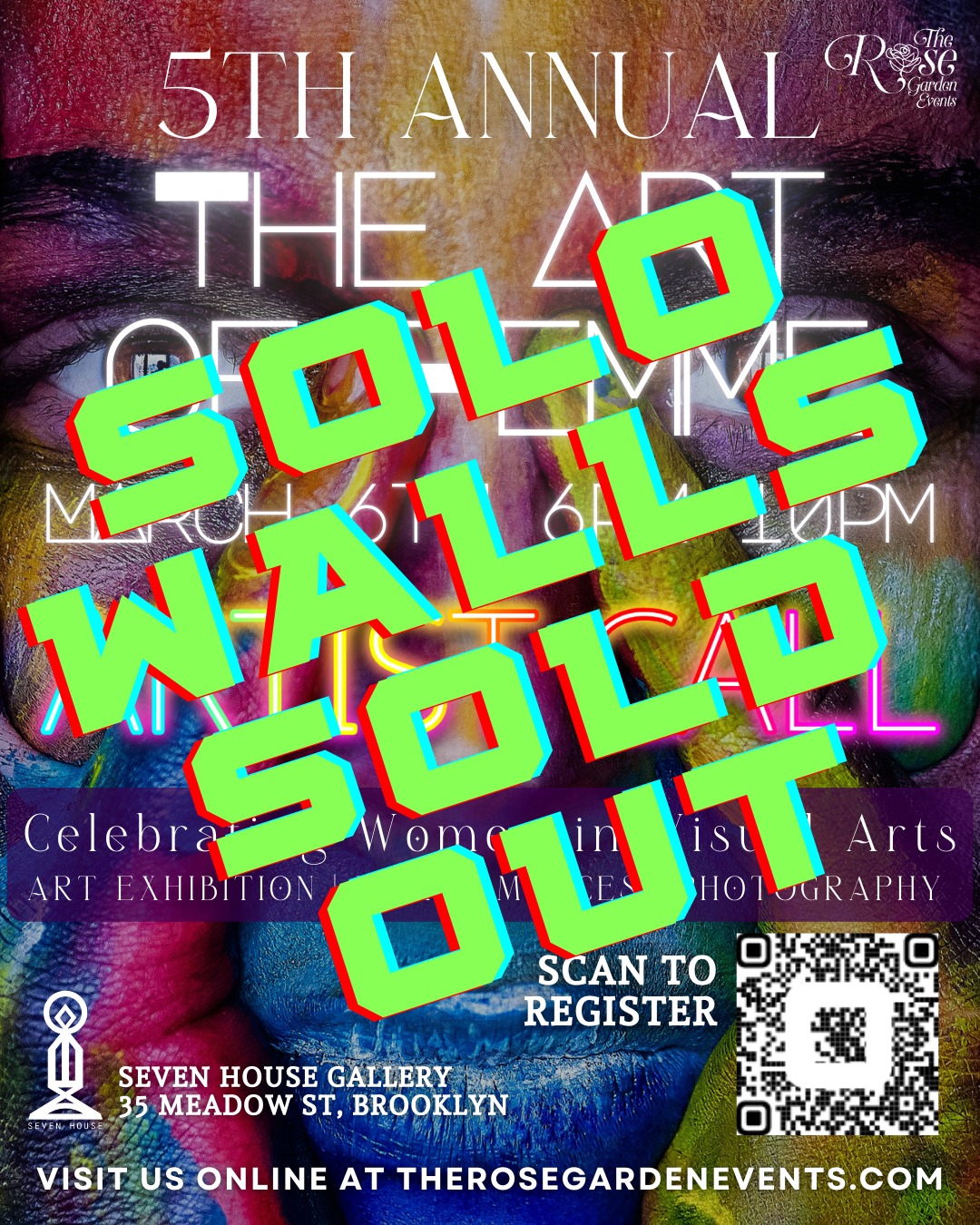 The solo wall spaces for Art of Femme are officially SOLD OUT — and the energy around this year’s exhibition is unreal. Art of Femme is more than an exhibition, it’s a room full of women creating, expressing, and taking up space through art.
We now have ONLY 2 single-piece slots left before the artist lineup is completely full.
If you’ve been thinking about showing your work, this is your moment. Once these last pieces are claimed, registration closes.
📍@7house.ny
🎙️ Performances by @_iamanaisa & @fantaratty
🎧🎶 Vibes by DJ Shine @shinethedeejay
Art of Femme is calling.
🎟️ Answer it → Link in bio
Use code FEMME30 for 30% off tickets and pull up with your people.
#ArtOfFemme #WomenInTheArts #RoseGardenEvents #CreativeCommunity