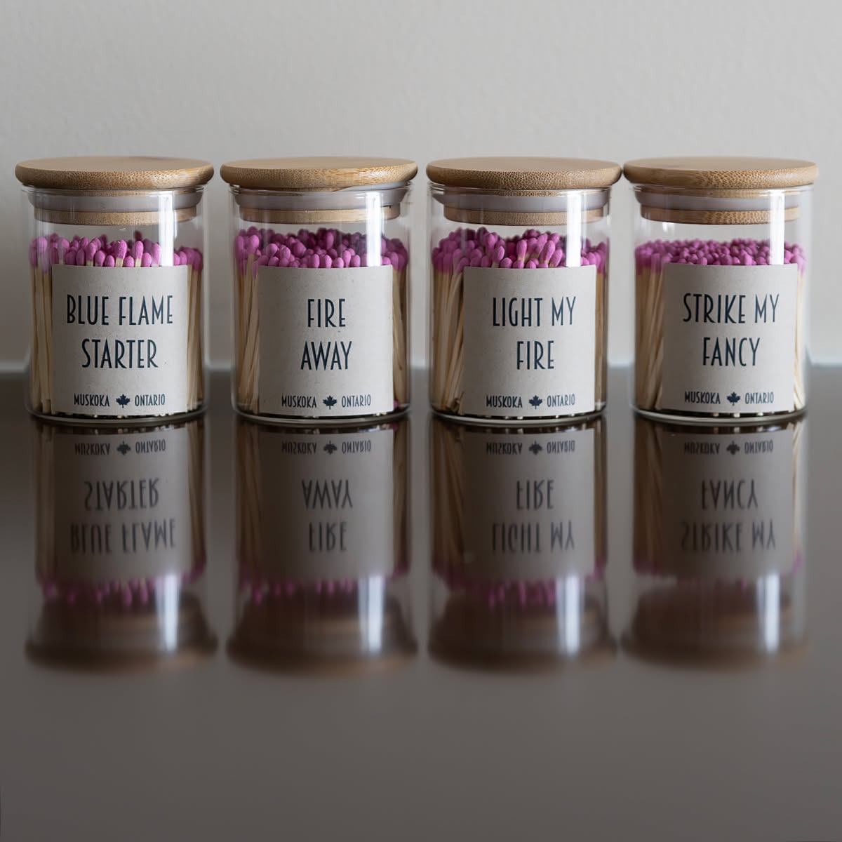 Here's a fun gift idea or souvenir ... Muskoka Matches.
#muskokamercantile #muskokashipyards #Matches