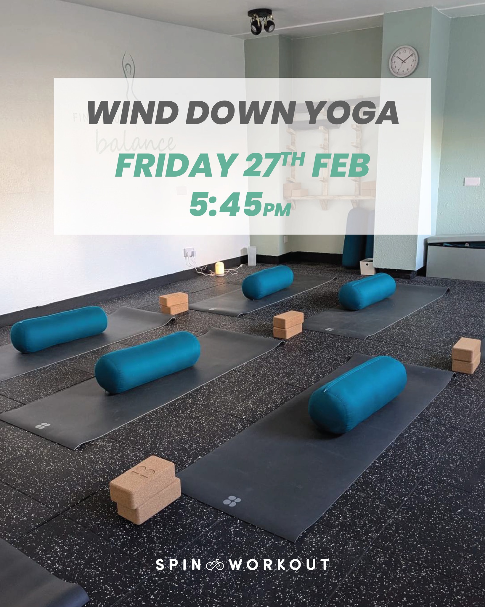 Wind Down Yoga – Your Monthly Reset
Shake off the busy week and ease into your weekend with @martharoseyoga.
This steady, soothing practice blends breathwork, slow restorative yoga, and deep relaxation to calm the body and quiet the mind. Expect gentle movement, supportive props, and space to truly unwind.
Whether you're brand new to yoga, a seasoned yogi, or working with injuries, this class is designed to meet you where you are.
Come as you are. Leave feeling grounded, rested, and ready for the weekend.
🗓 Friday 27th Feb
⏰ 5:45pm
📍 The Studio at Spin & Workout - Entrance off Lampmead Road
Spaces are limited — book your mat now.
#SpinAndWorkout #WindDownYoga #RestorativeYoga #MonthlyReset #FridayFlow #SpinAndWorkout