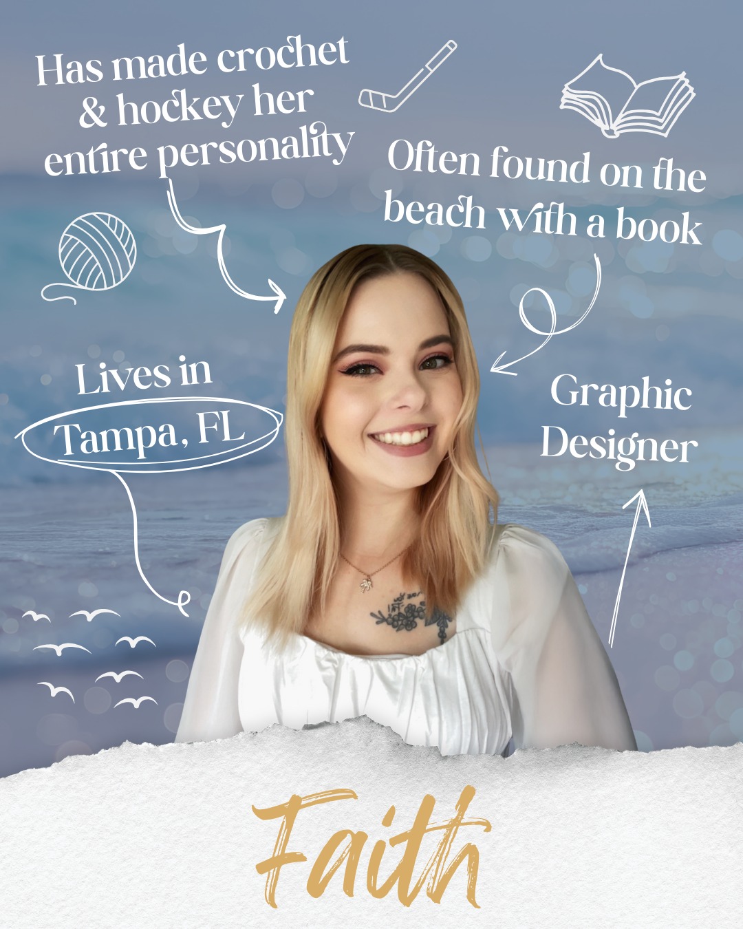 Team Highlight: Faith ✨
She’s one of our graphic designers who knows how to mix creativity with strategy, turning ideas into visuals that feel intentional, bold, and totally on-brand.
When she’s not designing, Faith is probably knee-deep in a craft project, watching hockey, chasing a Florida sunset, or getting lost in a good book (the kind you accidentally finish in one sitting). She deserves allll the yellow heart emojis! 💛
-
📞 662.205.0088 | 251.202.7180
💻 88westagency.com
-
#88West #88WestAgency #NorthMS #ALGulfCoast #MSGulfCoast #GulfShoresAL #HuntsvilleAL #BrandAgency #DesignAgency #MarketingAgency #BrandStrategy #DigitalMarketing #88WestTeam #TeamHighlight #GraphicDesigner #CreativeTeam