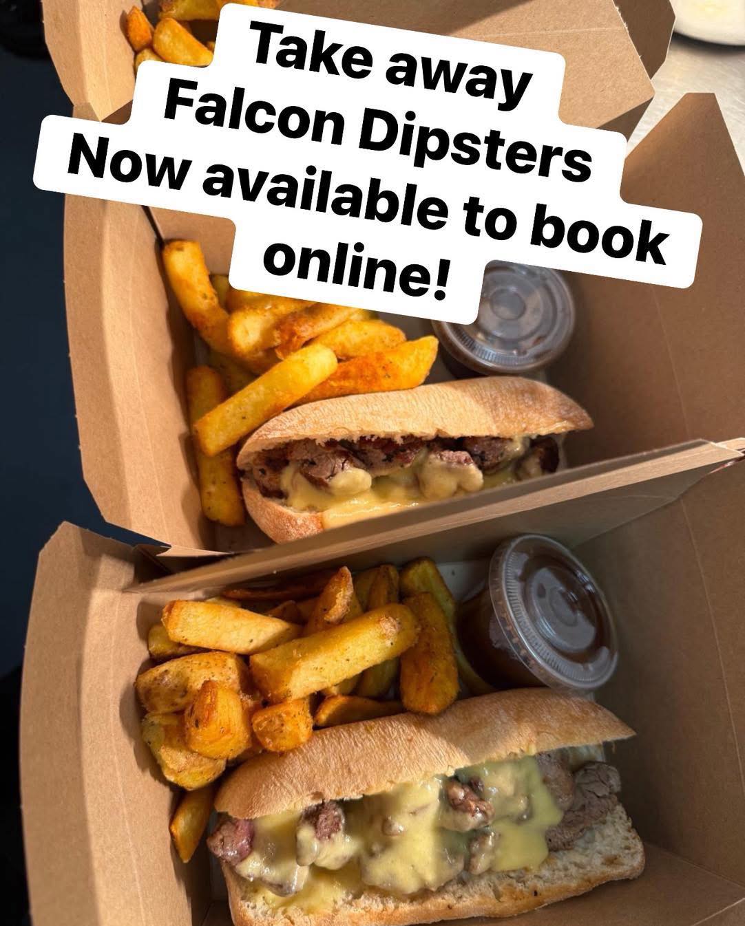 🔥 OUR WEEKLY DEALS AT THE FALCON STEAKHOUSE 🔥
⸻
🥩 MONDAY DINE-IN DIPSTER CLUB
🕛 12:00 – 2:45pm
💷 £12.95
Our famous Falcon Dipster – the absolute cornerstone of our lunch menu.
Steak sandwich 🥩
English mustard mayo
Caramelised red onions
Cheddar cheese sauce
Chunky chips 🍟
A pot of beef dripping to dip the whole lot in 🤤
All for just £12.95. Mondays = sorted
www.falconsteakhouse.com/book-now/
---------
🍔 MIDWEEK BURGER CLUB
📅 Tuesday–Thursday
🕛 12:00 – 2:45pm
💷 £14.95
Our steak mince burgers (made from our own locally reared beef 🐄) with FOUR flavour combinations to choose from.
Fries included.
Big flavours.
Proper burgers.
We genuinely think they’re the best in the area…The only place that comes close is probably that new place in Yate shopping centre. 😉
⸻
🥪 TAKEAWAY DIPSTER DEAL
📅 Monday–Thursday
💷 £12.95
🌐 Online ordering only:
www.falconsteakhouse.com/takeaway
Staying in? We’ve got you covered.
Our takeaway Dipster meal (yes, with the dipping sauce and chips!) is just £12.95 Monday to Thursday — lunch or evening.
⚠️ Must be ordered via the website to get the deal.
⸻
🥩 STEAK & SIDE – EARLY EVENING DEAL
📅 Monday–Thursday
🕒 3:30 – 5:30pm
One of our incredible steaks, cooked exactly how you like it, served with one side of your choice from our list of 16…
All at a massively reduced price.
Perfect for an early dinner, post-school treat, or sneaky midweek date night 😉
⚠️ Online bookings only.
https://www.falconsteakhouse.com/book-now/
⸻
Come and visit us at Maxi longe Yate
🍔 full burger menu
📅 Monday–Sunday
🕛 12:00pm – 2:00 pm & 6:00pm - 9:00pm
We now serve our fantastic burgers at the brilliant Maxi Lounge in Yate a new Pool, darts, snooker and sports bar in the shopping centre. Come and see what everyone is talking about.
⸻
These deals are available until the end of March 26