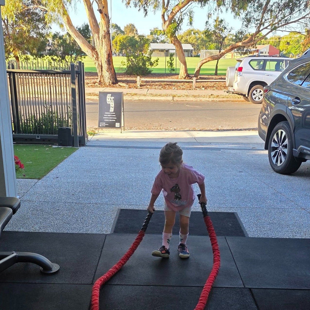 Struggling to fit in a workout around young kids? Yep - we get it!
That's why at GymNine we keep training family friendly! Just give us a heads up, and we can agree the best classes or times for you to bring your kids along.
#Flashback to Saturday morning 8am when Beth helped get the studio ready for a family friendly Circuit/ play date with some new junior training buddy!
#PrivateStudio #SmallGroupTraining #StrengthTrainingOver30 #AdelaideMumsAndDads #NoIntimidation #GymNine #FitnessMotivationAdelaide #BeginnerFitness #PersonalTrainerAdelaide #kidfriendlyfitnessclass #familyfriendlyfitness