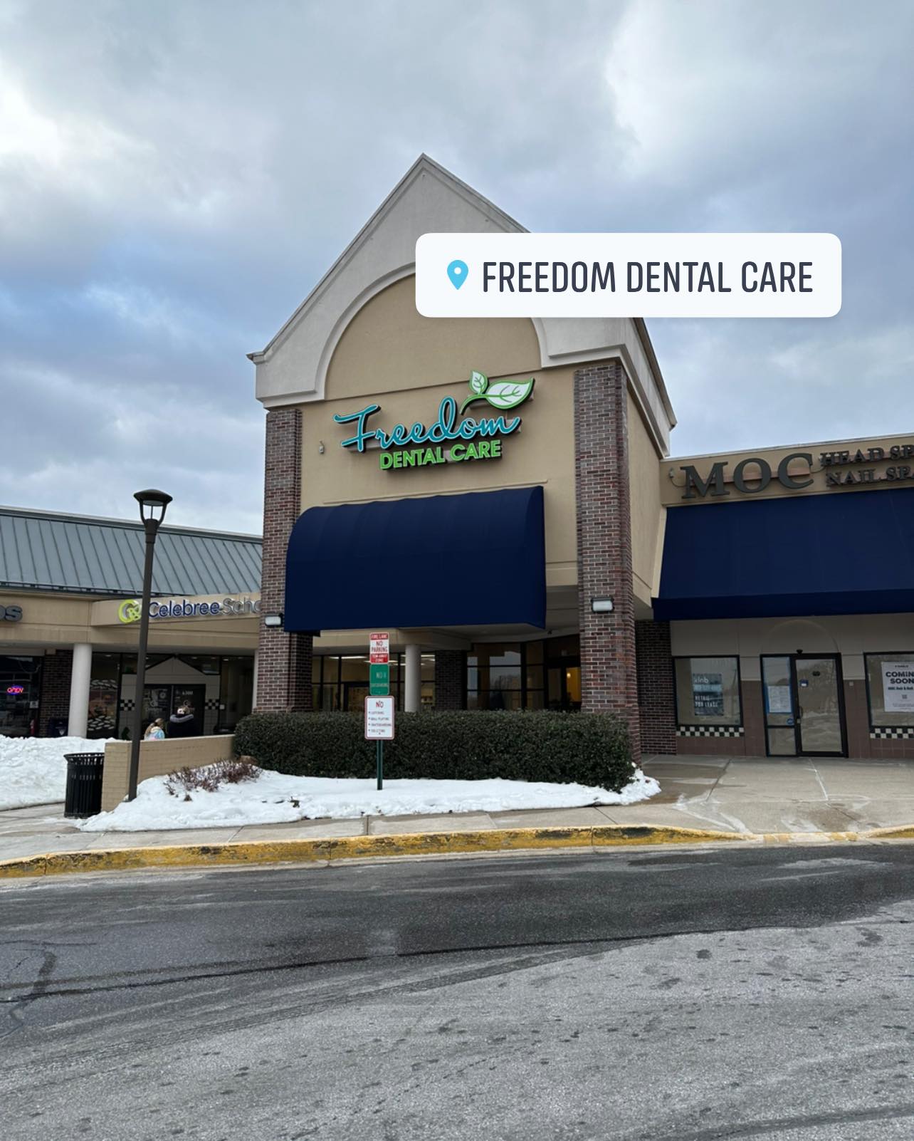 Freedom dental care is right around the corner for your next dentist appointment!! #freedomdentalcare #freedomdental #community