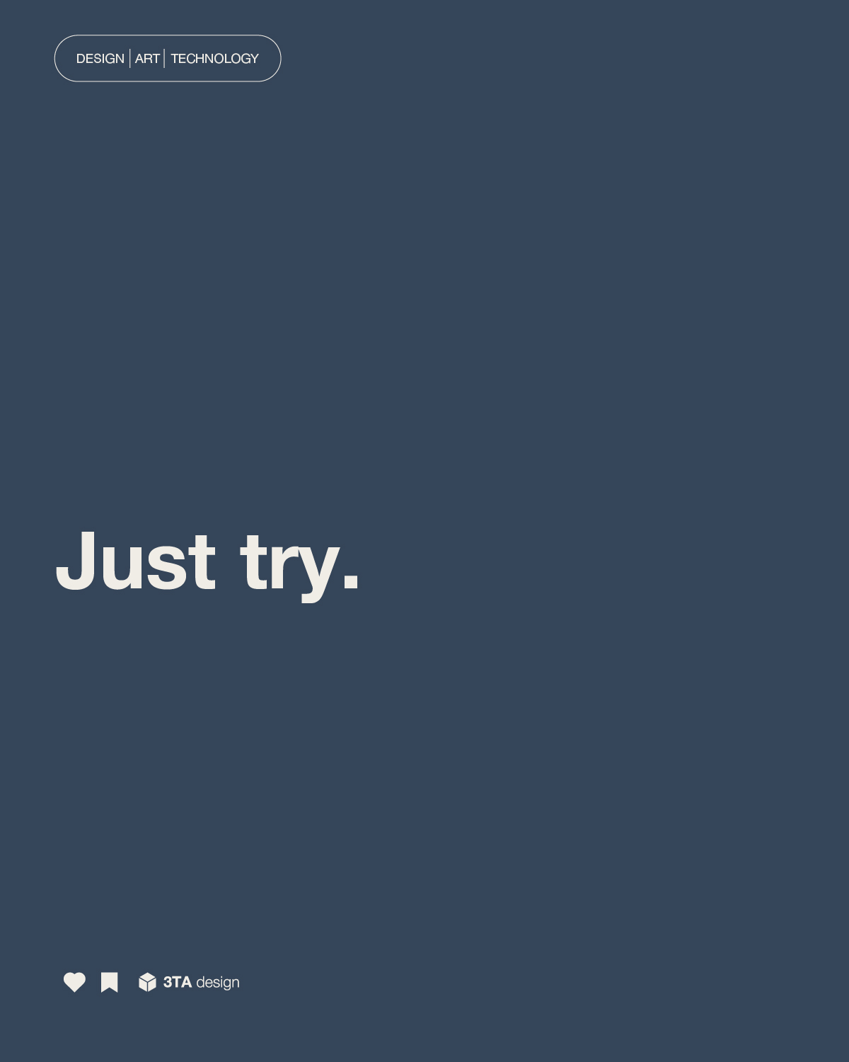 Simple advice. Big impact.
#3tadesign #designthinkingworkshop #minimalism #creativeprocess #artandtechnology #justtryit #moderndesign