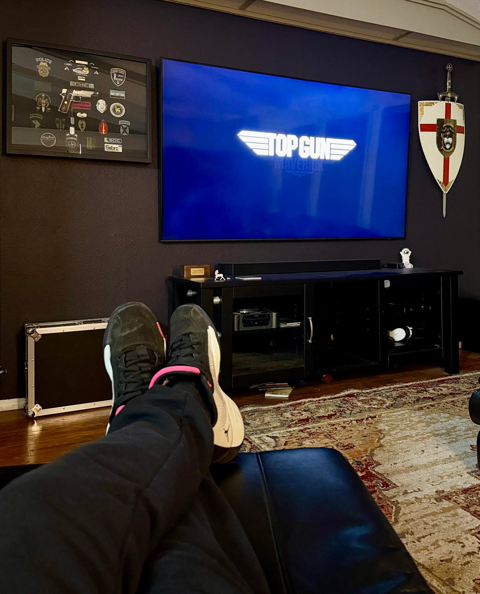 It’s Sunday night. The house is quiet. Just me, the dog, and a random decision to throw on a movie.
Opening scene rolls… and the first few bars of the Top Gun theme hit.
Instant goosebumps.
I talk all the time about how music isn’t just background noise, it’s memory, emotion, identity. It’s the closest thing to time travel we have. It connects you to moments you forgot you still carried. And in about three seconds flat, that theme proved it again.
Music doesn’t ask permission. It just hits you right in the chest.
Tell me I’m not the only one who’s been ambushed by a soundtrack like that.