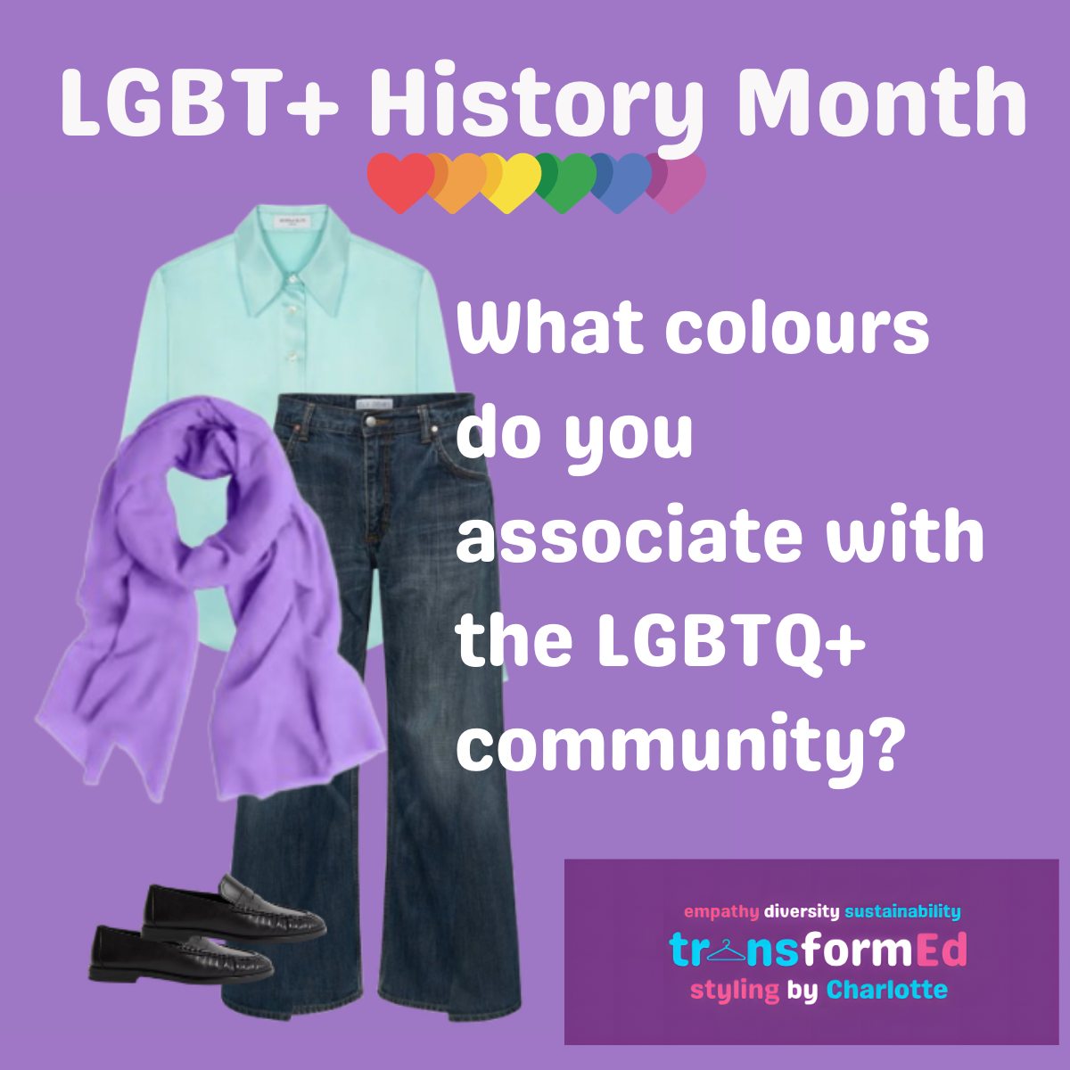 Which colours do you associate with the LGBTQ+ community? The rainbow is of course well known to represent Pride, with the rainbow flag designed in the wake of the Stonewall Riots in 1978 with each colour representing a different aspect of the queer community. But if we delve beyond the rainbow into the history of queer fashion, there are plenty of individual colours to give us style inspiration. In my style magazine, I looked at some of these including
๐green, associated with Oscar Wilde and other gay men who wore green carnations as a coded way to show their sexuality to each other
๐shades of purple which have had queer associations throughout history. You may have noticed that my own business branding uses violet as the backdrop to logo colours chosen to represent the three colours of the transgender flag. The colours have been chosen to signify that my business is an LGBTQIA+ safe space and as a celebration of self-expression through the things we wear.
Which other colours do you think I wrote about or could have written about?
#LGBTPlusHM26 #LGBTPlusHM #colouranalysishull #personalstylisthull
