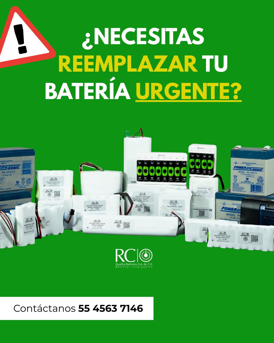 ⚠️ ¿Tu batería ya no responde como antes?
No esperes a que tu operación se detenga.
Tenemos disponibilidad inmediata y asesoría técnica para que elijas la batería correcta desde hoy.
🔋 Cotiza ahora mismo.
📲 Envíanos mensaje y recibe atención inmediata.
