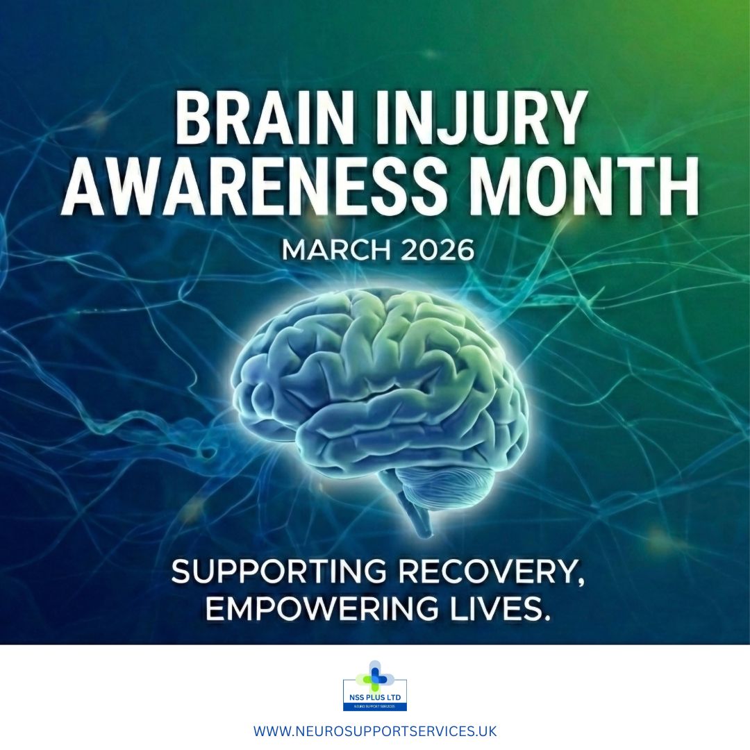 Every brain is unique, and so is every journey to recovery. 🌱
Welcome to Brain Injury Awareness Month 2026. 🧠
For many, a brain injury is an invisible battle. This March, NSS Plus Ltd is standing with survivors, families, and carers to make the invisible, visible. We are here to support every step of the rehabilitation process—empowering lives through compassionate, expert neuro support.
Let’s use this month to educate, advocate, and support one another.
👇 Drop a 💙 in the comments to show your support for the brain injury community.
#BrainInjuryAwarenessMonth #BIAM2026 #BrainInjuryAwareness #NSSPlus #NeuroSupport #TBI #ABI #TraumaticBrainInjury #NeuroRehab #BrainHealth #RecoveryJourney #NeuroCare #HealthcareHeroes #EmpoweringLives #BrainInjurySurvivor