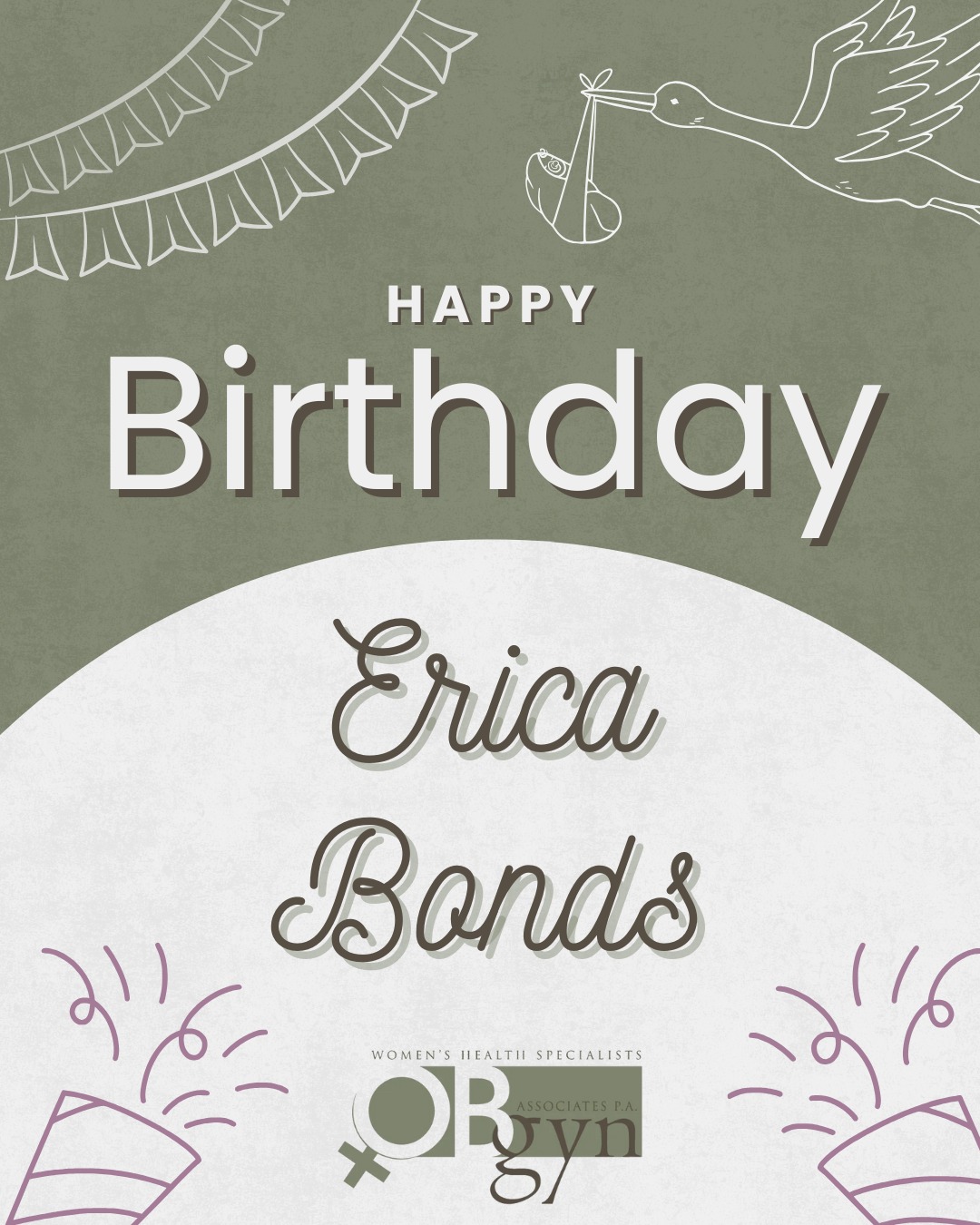 Erica, your hard work and heart make a difference every day. We hope your birthday is as amazing as you are!
-
#OBGYNAssociates #TupeloOBGYN #TupeloMS #MississippiOBGYN #WomensHealth #HappyBirthday