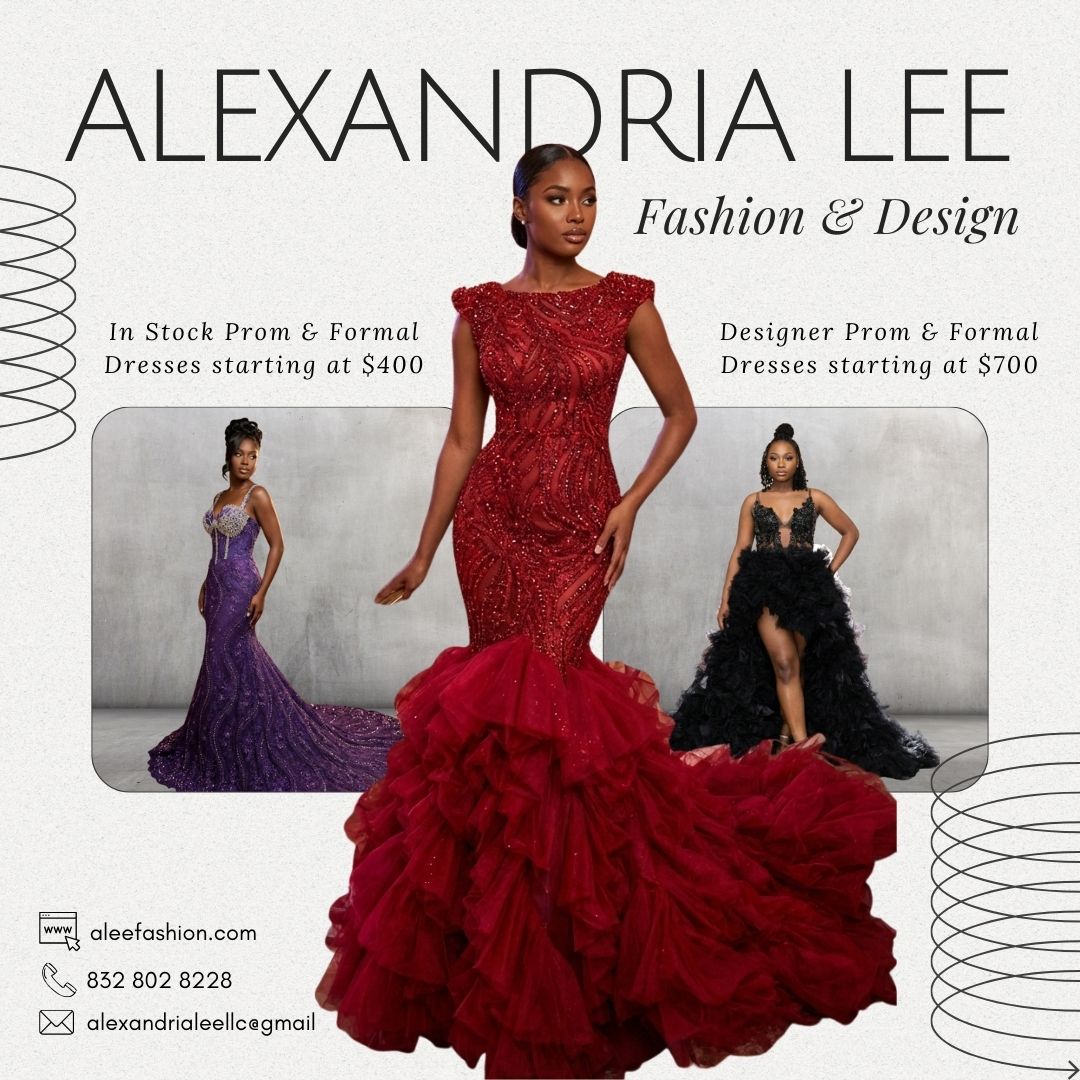 We Get Every Detail Right for Your BIG Day! 👑💃🤩
Call, Email, or Go Online for more information.
832 802 8228
aleefashion.com
alexandrialeellc@gmail.com