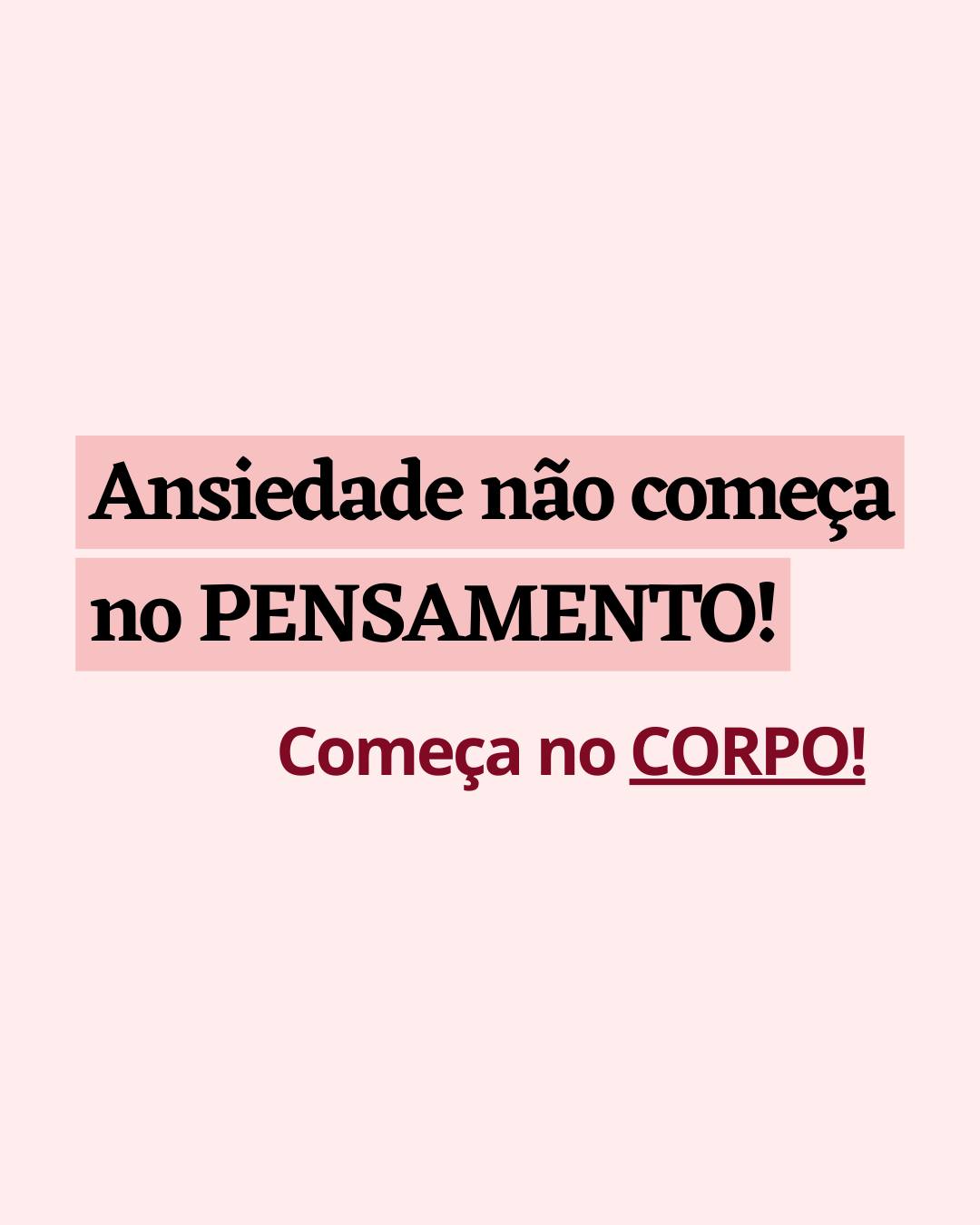 Nem sempre é o pensamento que dispara sua ansiedade.
Às vezes, seu corpo já entrou em alerta…
e sua mente só está tentando encontrar uma explicação.
Coração acelerado.
Respiração curta.
Aperto no peito.
A amígdala (a área do cérebro que detecta perigo) ativa o sistema de alerta antes mesmo de você perceber conscientemente.
E então o pensamento vem:
“Tem algo errado.”
“Eu não estou bem.”
“Vai acontecer alguma coisa.”
O pensamento não criou a ansiedade.
Ele só tentou dar sentido ao que o corpo já estava sentindo.
Por isso discutir com ele nem sempre resolve.
Primeiro você regula o corpo.
Depois a mente acompanha.
Há 10 anos eu ajudo pessoas a entenderem esse ciclo e a aprenderem a regular o sistema nervoso com estratégias simples e baseadas em neurociência, não só “pensamento positivo”.
Se você quer aprender técnicas práticas para aplicar no dia a dia e diminuir esse estado de alerta constante, escreva MANUAL aqui nos comentários que eu te explico melhor como o Manual do Ansioso pode te ajudar!