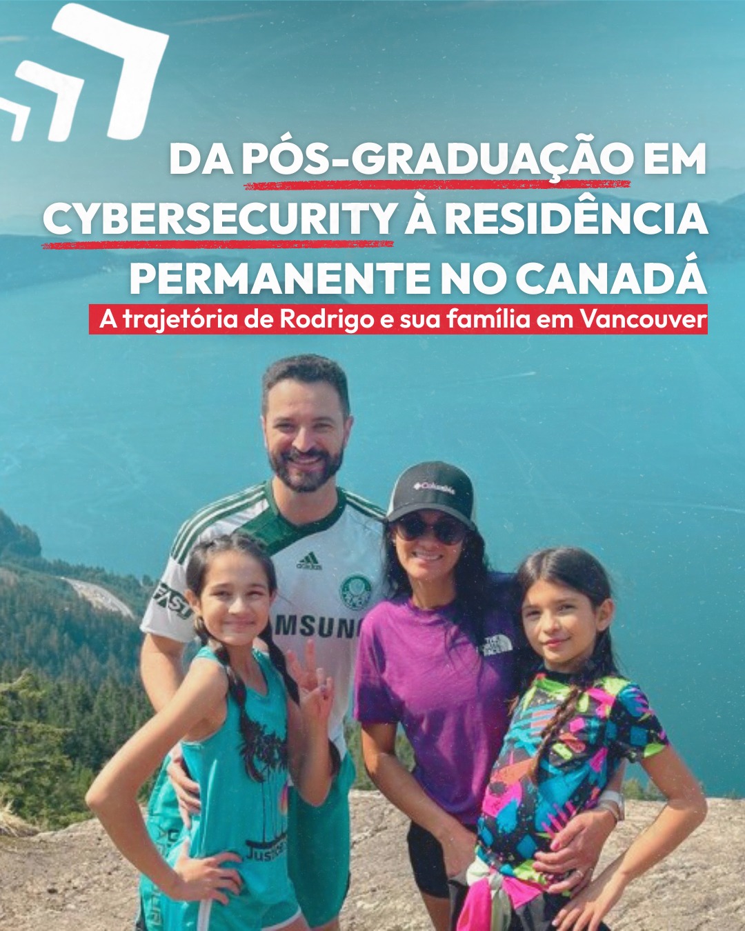 Rodrigo e sua família já estão vivendo o sonho canadense 🇨🇦✨
Ele escolheu Vancouver para dar início a uma nova fase e investiu em uma das áreas mais demandadas do mercado, fazendo uma pós-graduação em Cybersecurity.
Hoje, Rodrigo, sua esposa e as duas filhas já são residentes permanentes no Canadá. Ele está trabalhando na área de tecnologia, a esposa também está inserida no mercado de trabalho canadense, e agora toda a família aguarda o próximo passo: a cidadania canadense.
E as filhas? Além de residentes permanentes, vivem uma experiência que vão levar para a vida inteira. Tiveram direito à escola pública gratuita, deram continuidade aos estudos no Canadá e estão se tornando fluentes em inglês ao mesmo tempo. Um privilégio e uma construção de futuro que todo pai sonha para os filhos.
Esse é o resultado de um plano bem estruturado, estratégico e totalmente alinhado com a demanda do mercado de trabalho canadense.
Quer construir o seu também? Fale com a gente 🚀
#BeWhatCanadaNeeds #PlanoCanadá #ExpressEntry