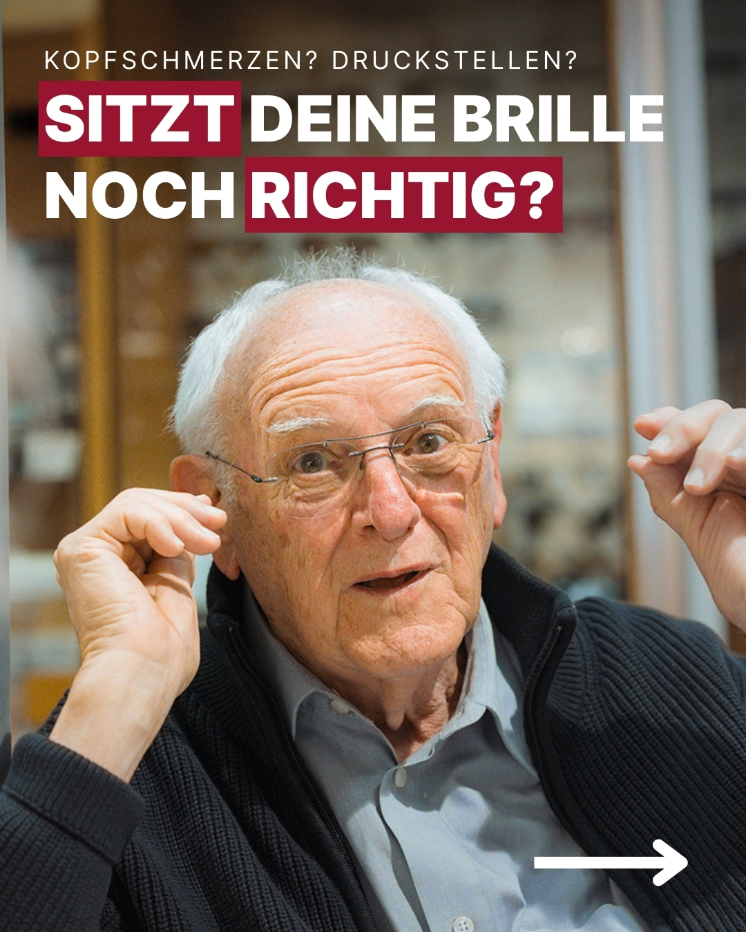 Kostenloser Brillencheck 👓✨
Kopfschmerzen? Druckstellen? Rutscht deine Brille ständig?
Manchmal braucht es nur eine kleine Anpassung – und schon sitzt wieder alles perfekt.
Wir prüfen für dich:
✅ Druckstellen & Halt
✅ Sitzkorrektur der Fassung
✅ Stabilität & Ausrichtung
✅ Individuelle Bügel- und Nasenpad-Anpassung
Schnell, unkompliziert und natürlich kostenlos😊
Komm einfach in einer unserer Filialen in Donauwörth, Wertingen oder Rain am Lech vorbei – wir kümmern uns darum.
#bauroptik #brillencheck #kostenlos #optiker #akustiker