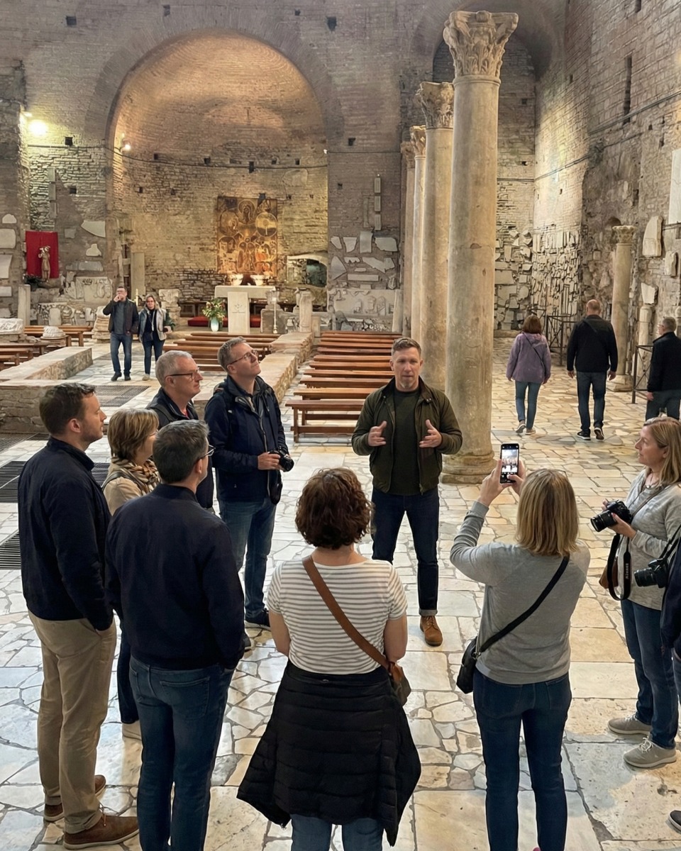 Think Rome is hot in summer?
We’ve got a solution.
It’s 16 meters underground.
It’s 2,000 years old.
And yes - it’s very, very cool. (Temperature-wise. But also… vibe.)
Welcome to the Catacombs - miles of ancient tunnels, early Christian history, and stories that are far more interesting than your average guidebook paragraph.
No megaphones.
No herds of 25 people shuffling behind a flag.
Just small groups, proper storytelling, and a native English-speaking guide who actually makes the history make sense.
It’s atmospheric.
It’s a little eerie.
It’s the side of Rome most people never see.
You can stay above ground with the crowds…
Or come underground with us.
Book your spot before it fills up. The afterlife is eternal. Tour availability isn’t. 🕯