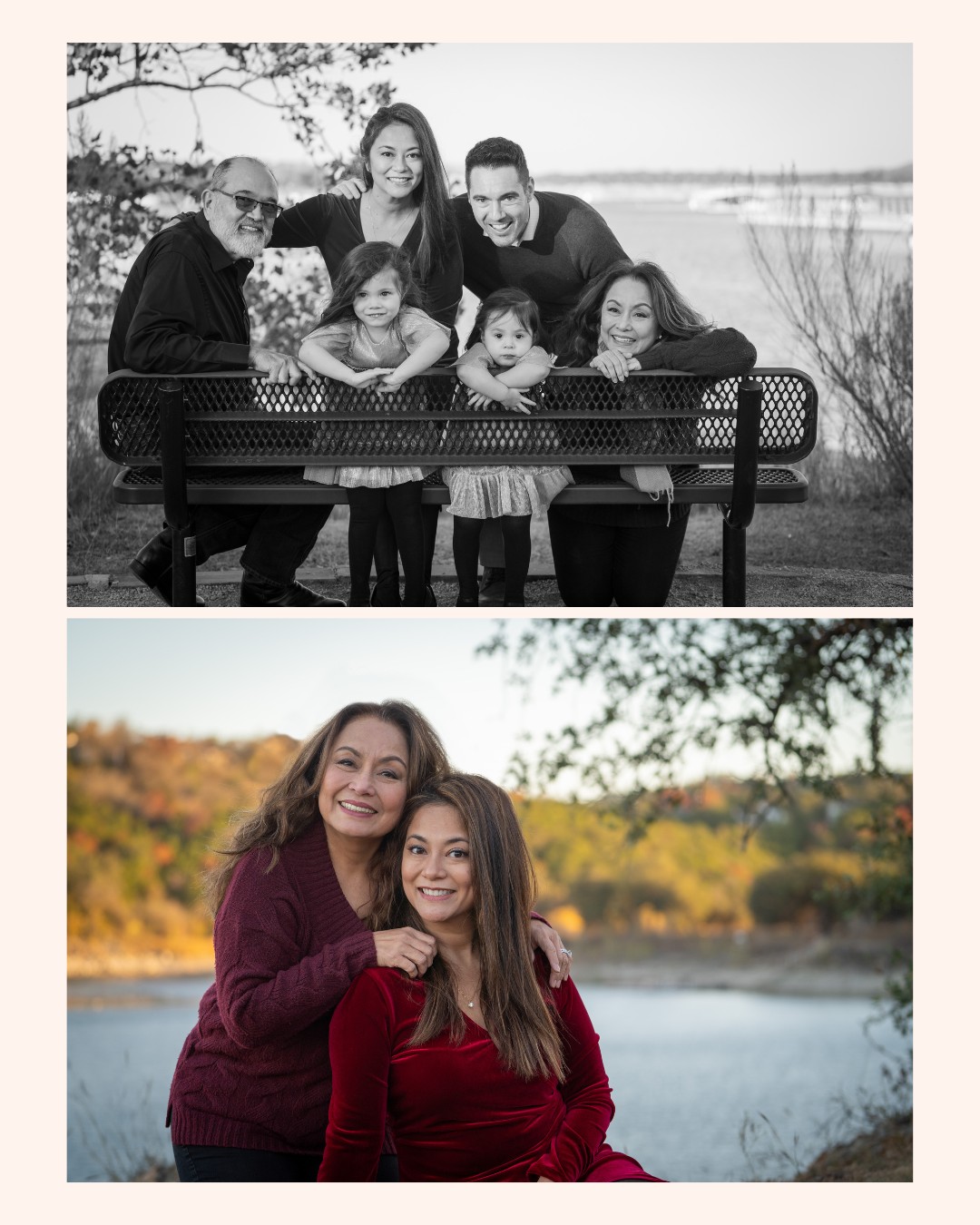One of my favorite things about doing weddings is getting to stay in touch with the families. I love following each couple's story as they enjoy their years together. That's what happened with Liza and Robert who's wedding I got to do in November and then this family portrait the following month. She was kind enough to write: "Allie has such a pleasant personality and positive energy, and we were so impressed that we hired her again for our Christmas family photoshoot. She also does photography. Our photos were perfect!" #austinphotographer #austinminisession #austinfamilyportrait