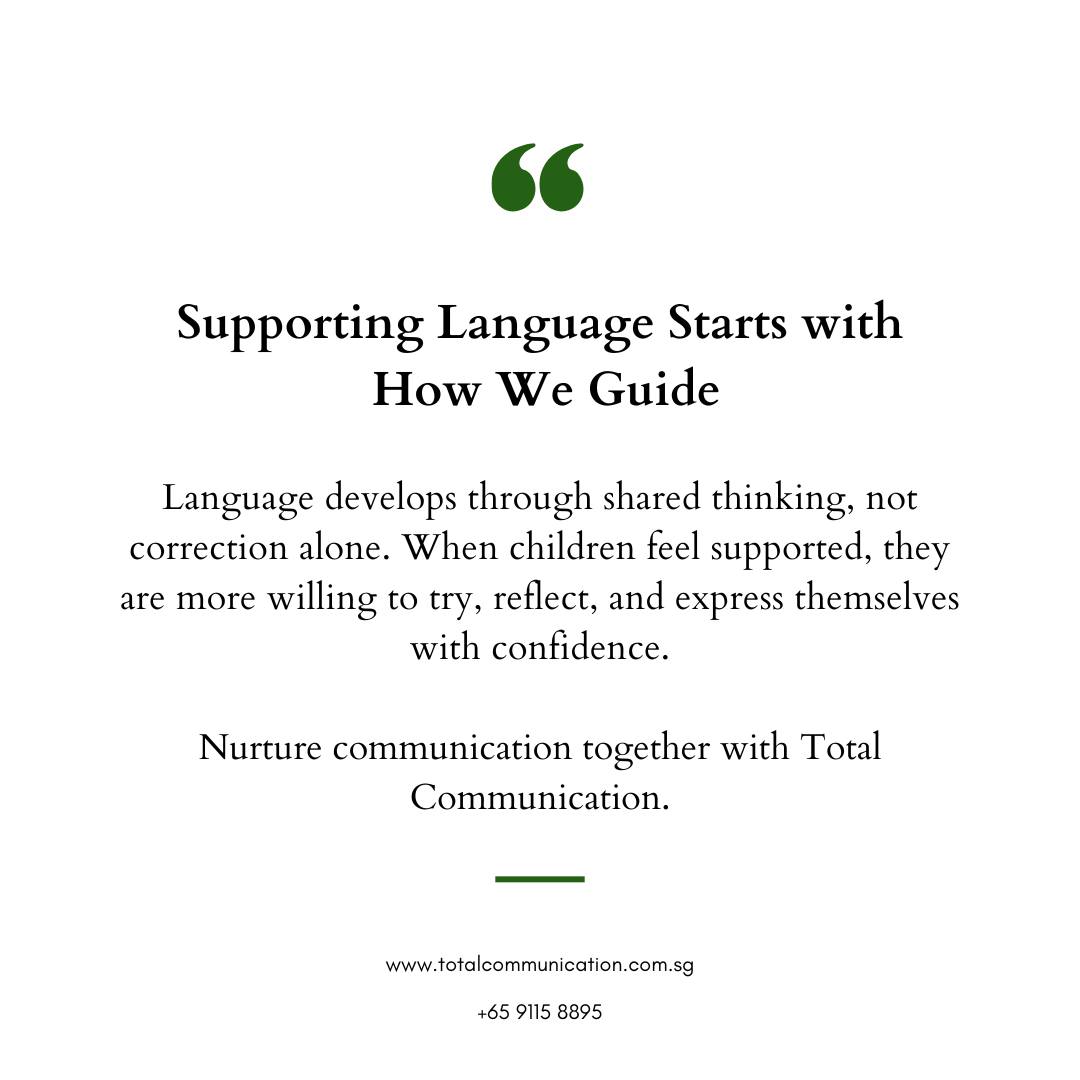 Through shared thinking and purposeful guidance, children develop confident and meaningful communication.
#LanguageTherapy #ChildDevelopment #ParentSupport #EducationalTherapy #TotalCommunication