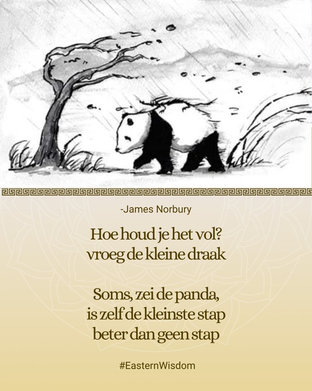 Het leven kan soms als een storm voelen, maar onthoud: elke kleine stap brengt je vooruit. Het is niet de snelheid die telt, maar de moed om door te gaan, hoe klein de vooruitgang ook lijkt. 🌿✨ Vertrouw op de kracht van beweging, één stap tegelijk
#mindsetquotes #soulfood #easternwisdom #zen #taoisme #spiritualcoach #innerpeace #wisdom #bewustwording #selfdevelopmentforwomen #innerlijkebalans #spiritueleontwikkeling #spiritualcommunity