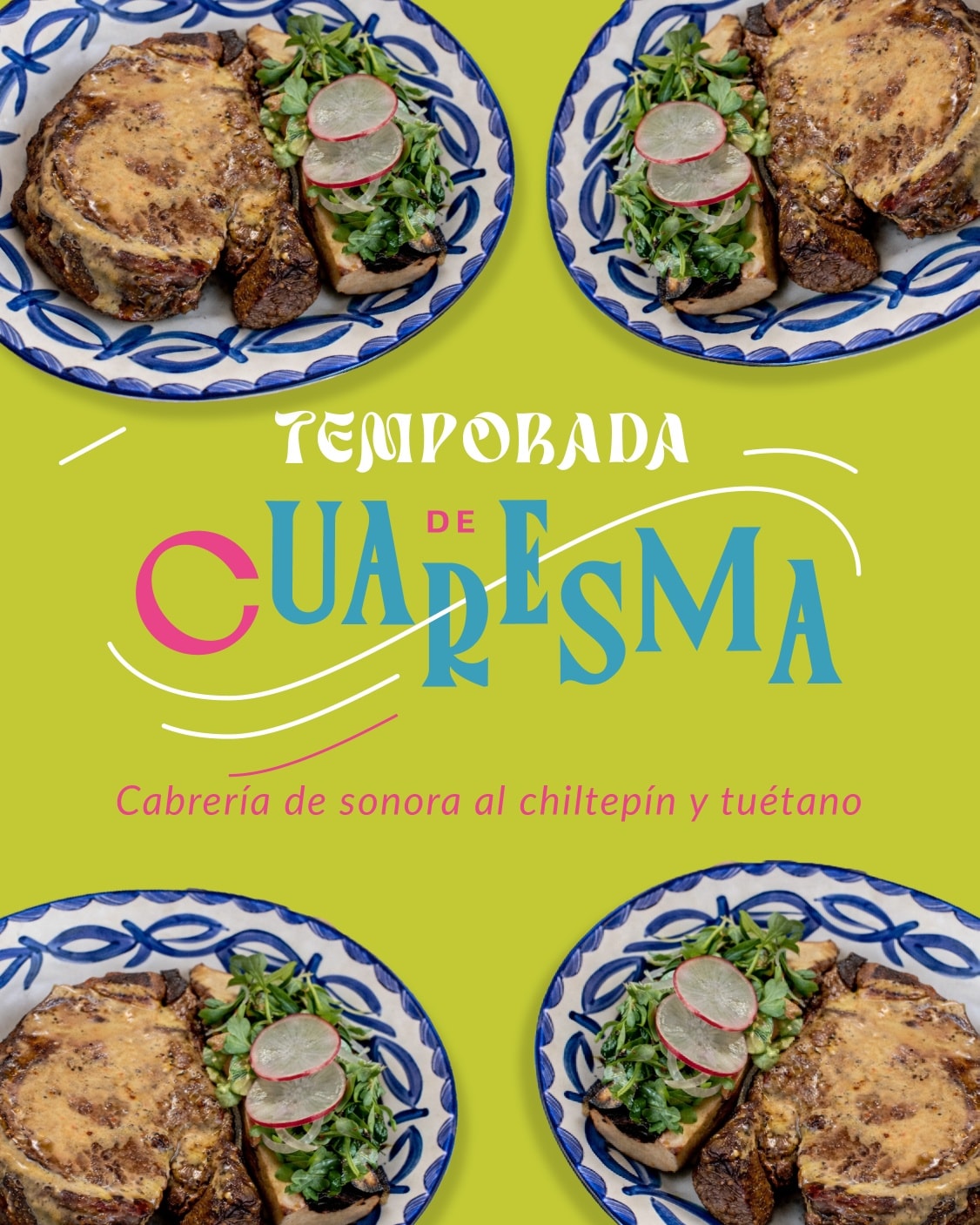 Cabrería de Sonora sellada al punto, acompañada de chiltepín y tuétano. ✨️¡Ven a probarlo en esta temporada!