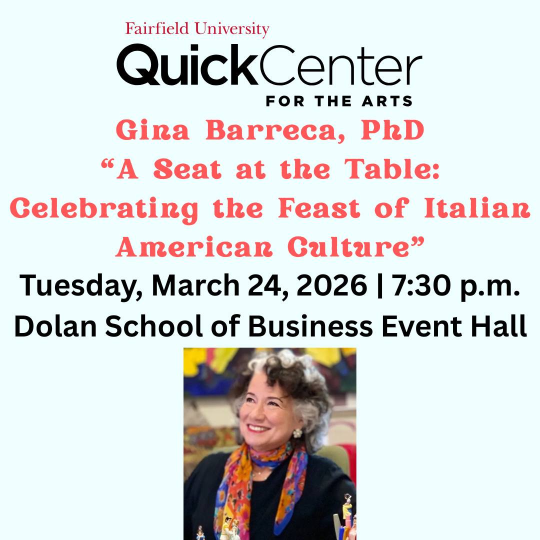 Join #author @gina.barreca at @fairfieldquick for an #OpenVisions #Forumdiscussion on #ItalianAmericanCulture. #Getyourtickets via link in bio.
#fairfieldu #QuickCenter #quickcenterforthearts #openvisionsforum #italian #italianculture #italianamerican #celebrateitalianheritage #italianheritage