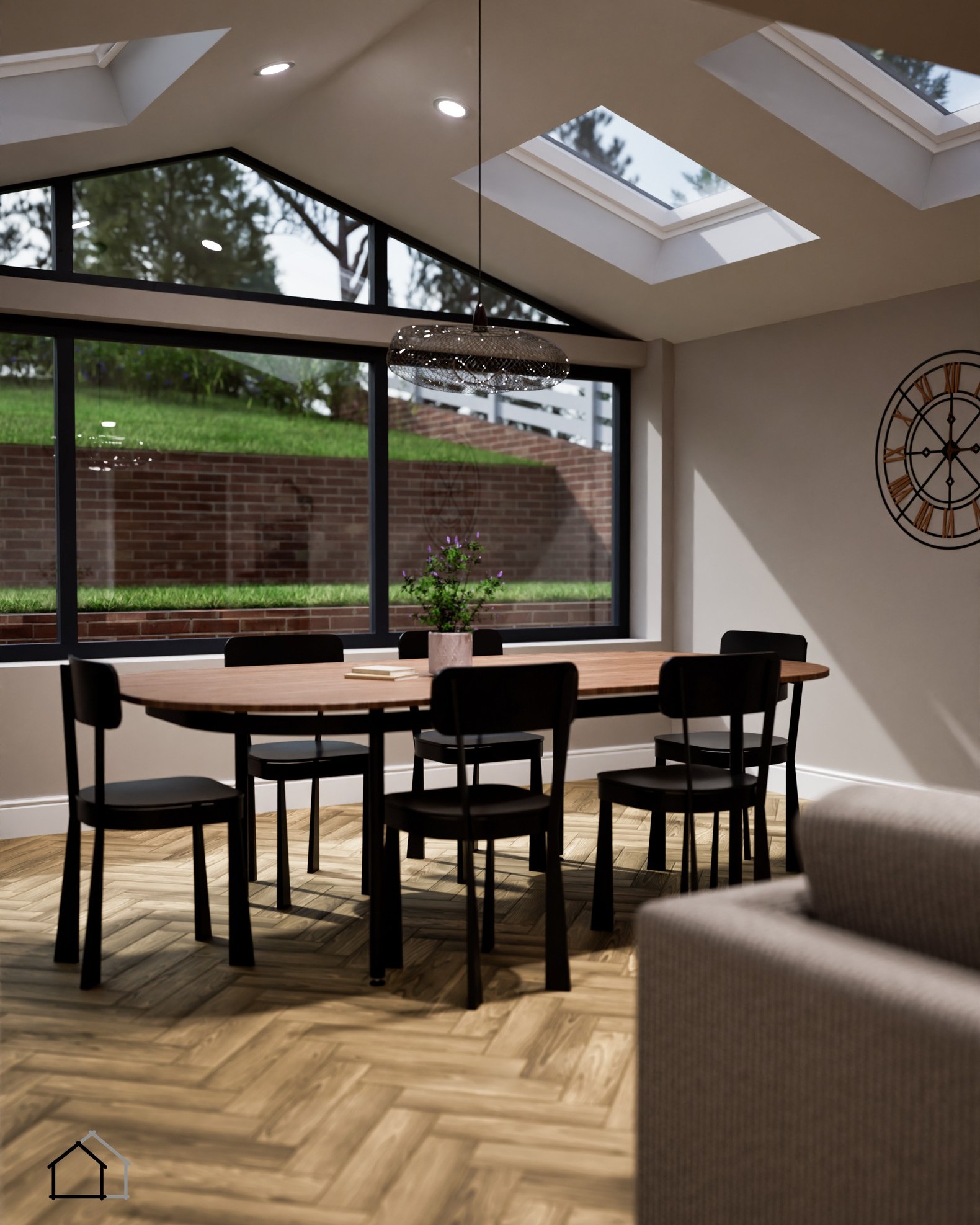 🏠 Single Storey Rear Extension - Interior CGI Images✨
A look inside the proposed rear extension.
These interior visuals explore how the new open-plan layout will feel once complete, connecting the kitchen, dining and lounge into one cohesive, light-filled space. The glazed gable, rooflights and full-width doors are positioned to maximise natural light and strengthen the relationship with the garden.
At this stage, the imagery is intended to communicate scale, proportion and spatial flow, giving a clear sense of how the reconfigured layout transforms the way the home functions day to day.
If you’re considering extending or reworking your home, we’d be happy to discuss your ideas.
www.3dgearchitecture.com
#CGI #ArchitecturalVisualisation #InteriorDesign #HomeExtension #OpenPlanLiving #ModernHome #SouthWales #Architecture #ResidentialDesign #PlanningPermission #DesignProcess