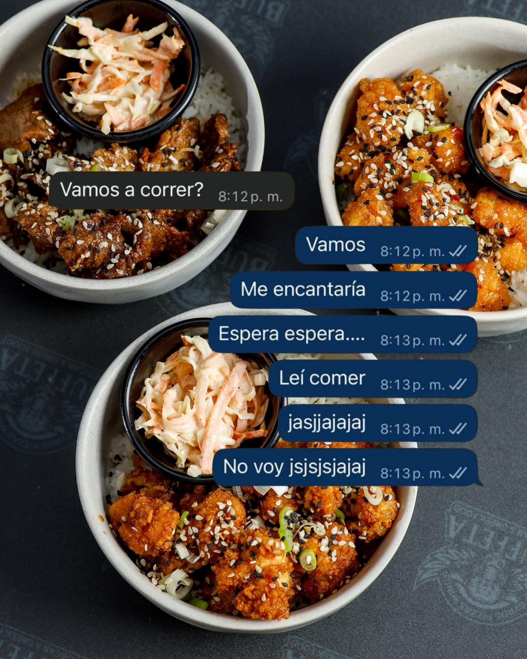 — Vamos a correr? 🏃♂️
— Vamos.
— Espera… leí comer 😏
Si te hablan de cardio pero tú solo piensas en arroz, pollo crispy y esa salsita que te cambia el humor… este es tu lugar 🔥
No es dieta, es balance emocional 😌
📲 Escríbenos y pide el tuyo hoy.
#Buffeta #AntojoResuelto #BowlLovers #DavidPanamá