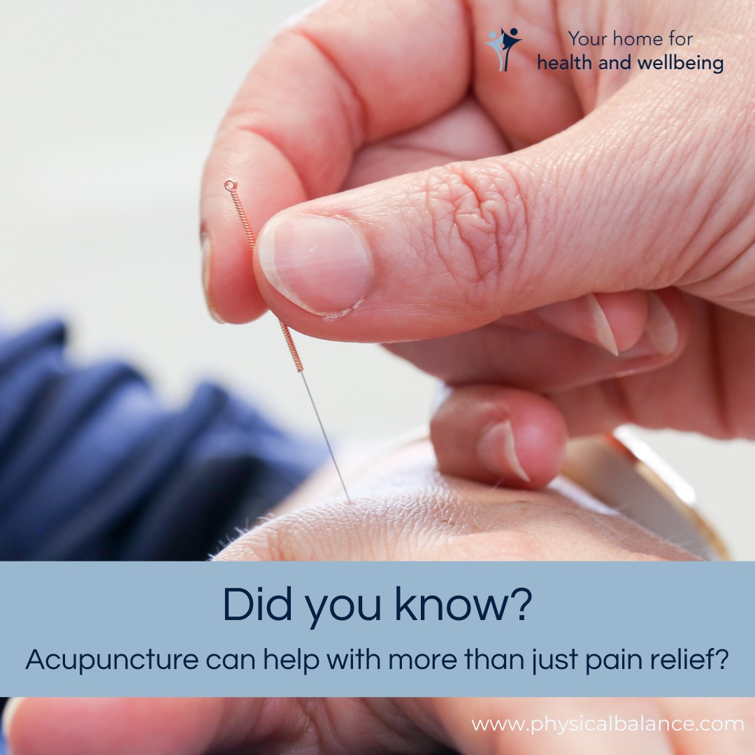 Think Acupuncture is just for pain relief? Think again! Acupuncture can also influence conditions including:
💆♀️ Stress & anxiety
🥴 Digestive issues
🌸 Hormonal balance
🤧 Hay Fever
It’s all about supporting your body’s natural balance.💫 To find out more or to book an appointment with Mr Dong, Carolyn or Sophie, visit our website (link in our bio) or call us on 01256 770022 and we'll be happy to help 😊 #physicalbalance #thestudioatphysicalbalance #basingstokeclinic #acupuncturebasingstoke #traditionalacupuncturebasingstoke #AcupunctureBenefits #WholeBodyWellness #BeyondPainRelief